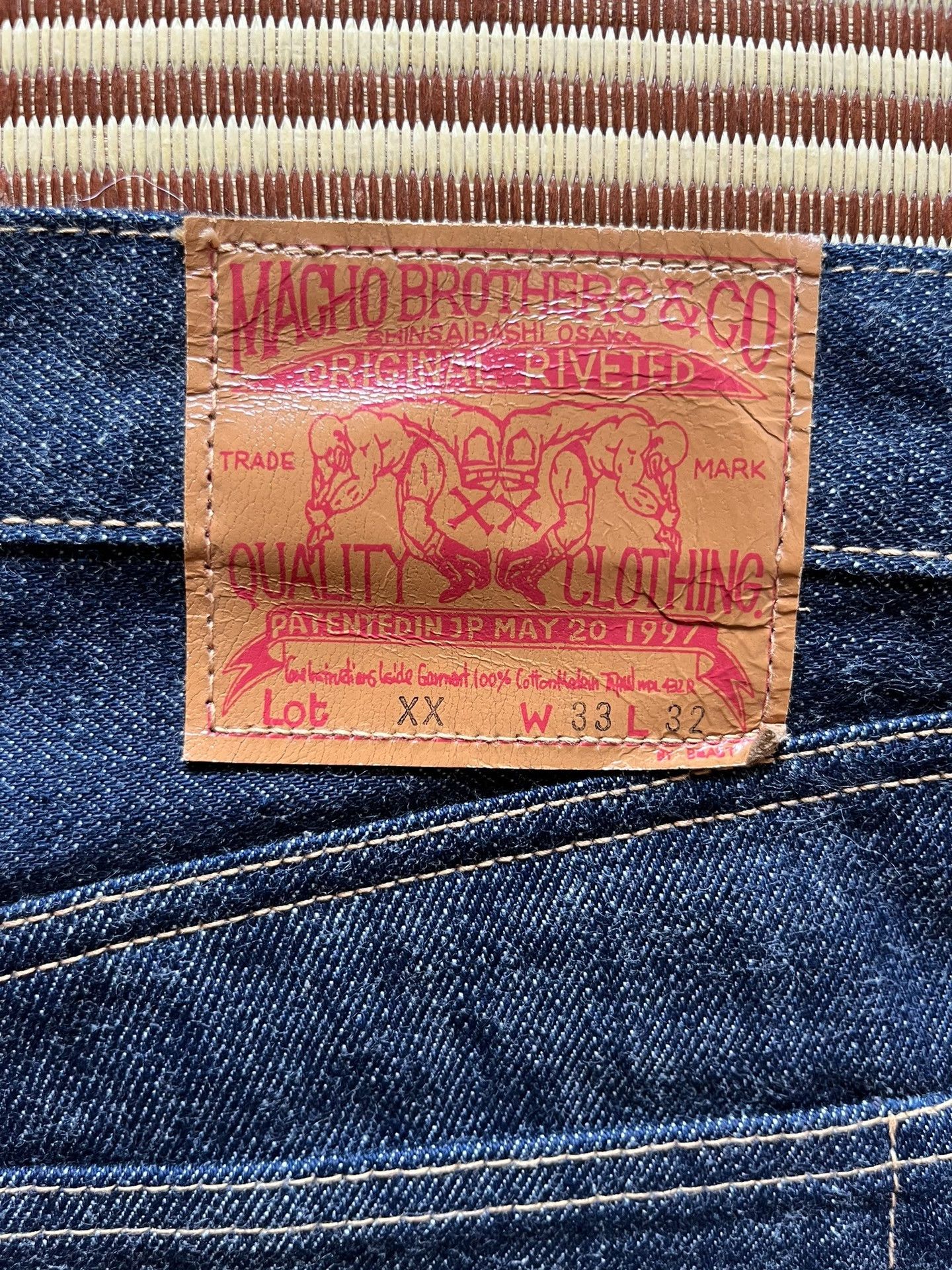 MACHUS BEAST Japanese Denim Jeans Levis Inspired Size US 36 / EU 52 - 3 Thumbnail