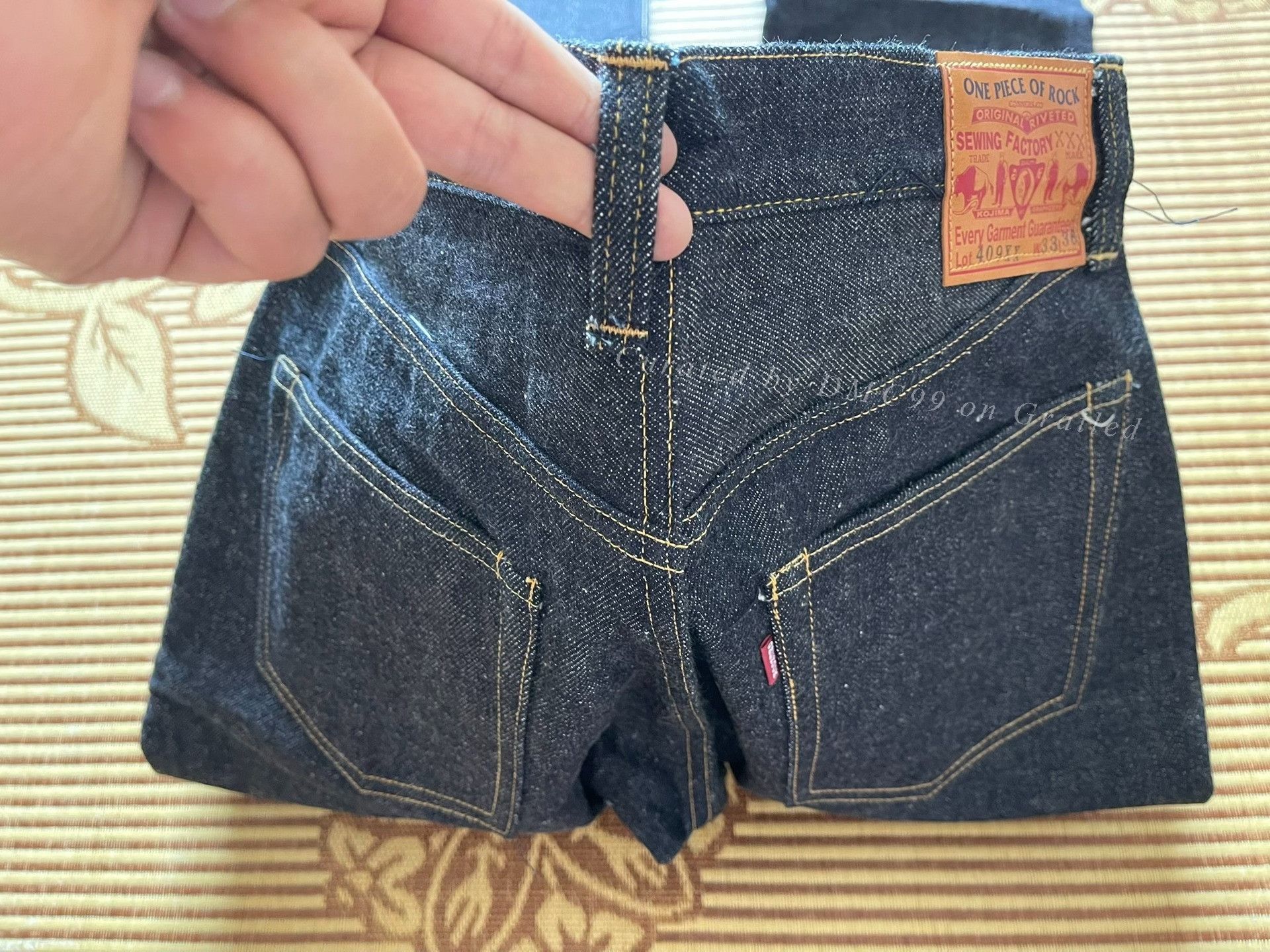 Slate & Stone 1954 Type Raw Denim Jeans Size US 33 - 8 Thumbnail