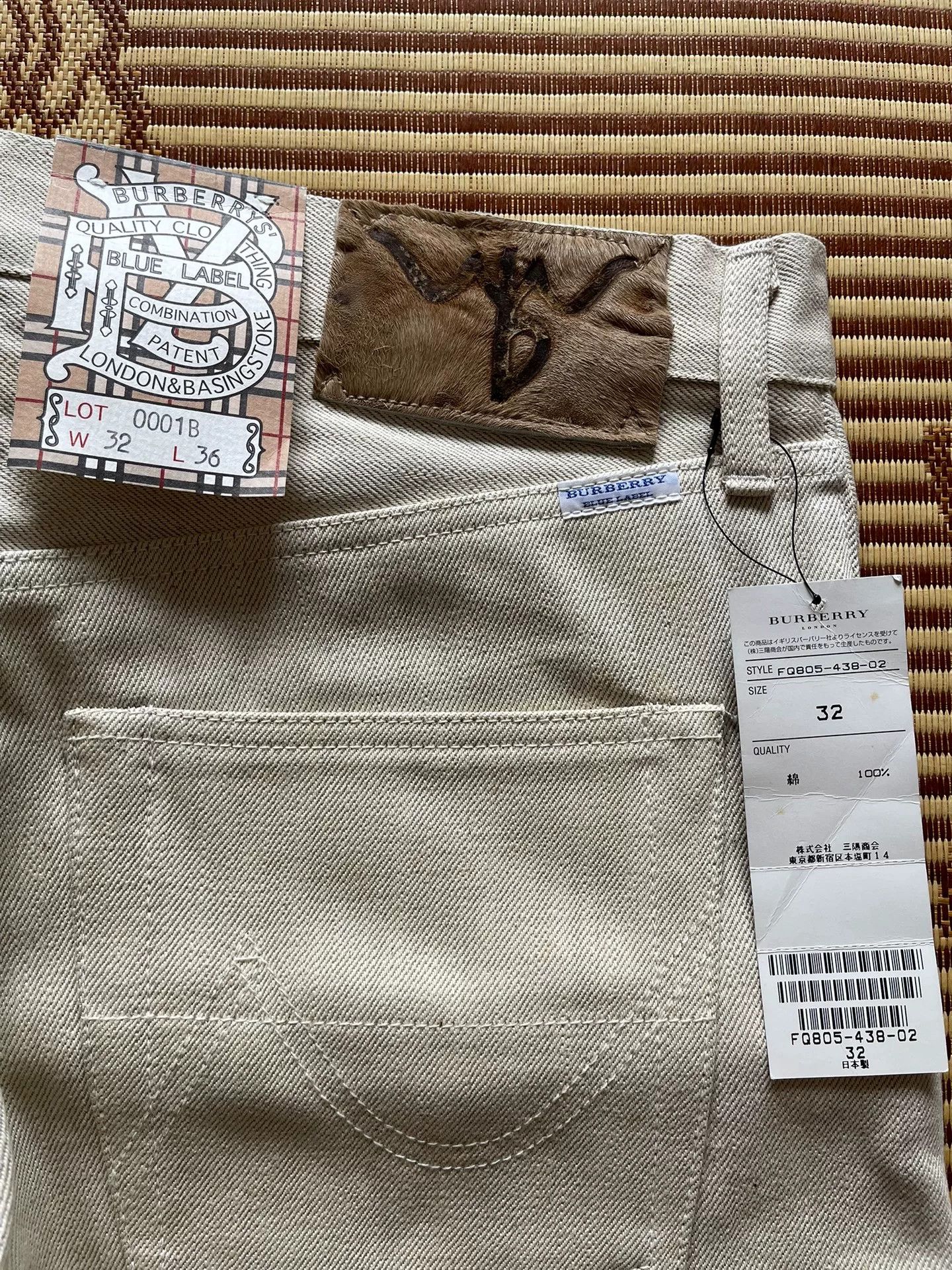 Burberry Burberry Blue Label Beige Cotton Casual Jeans W32 Size US 32 / EU 48 - 4 Thumbnail