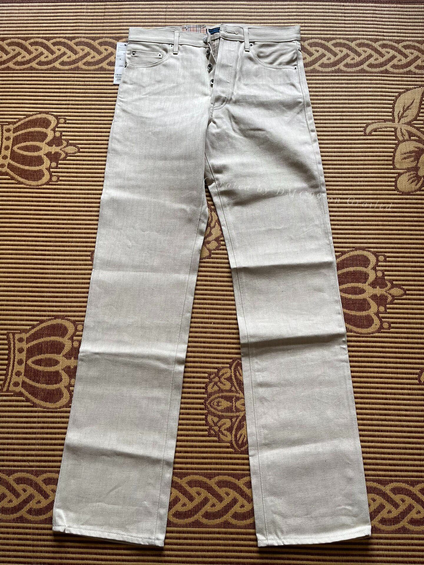Burberry Burberry Blue Label Beige Cotton Casual Jeans W32 Size US 32 / EU 48 - 2 Thumbnail