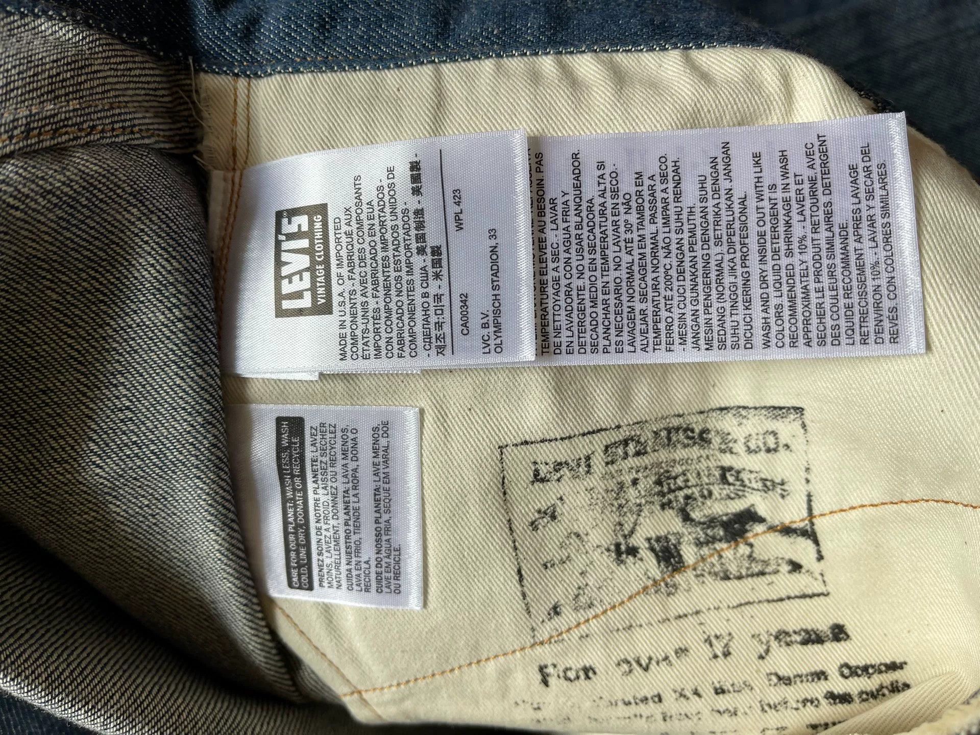 Levi's Vintage Clothing Levi's LVC 501XX 1890 90501-0009 Size US 33 - 5 Thumbnail