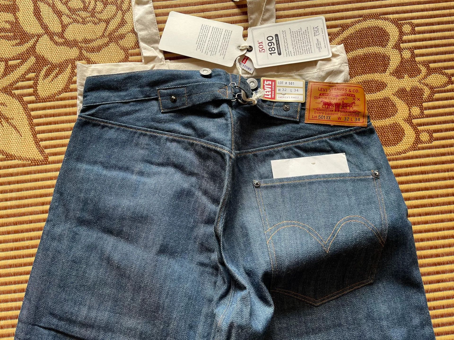Levi's Vintage Clothing Levi's LVC 501XX 1890 90501-0009 Size US 33 - 3 Thumbnail