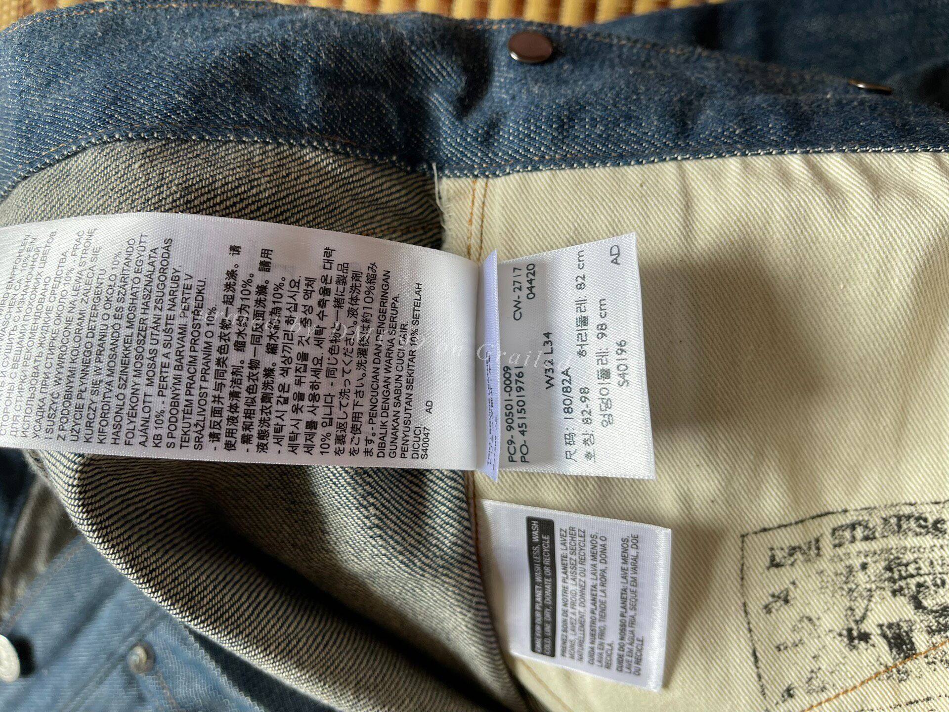 Levi's Vintage Clothing Levi's LVC 501XX 1890 90501-0009 Size US 33 - 6 Thumbnail