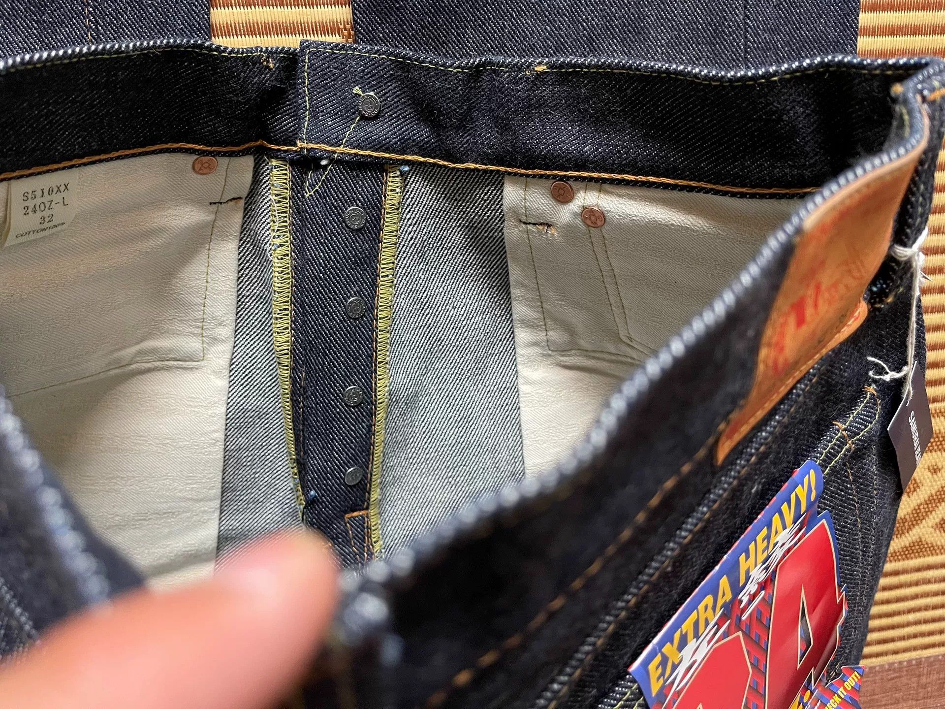 Samurai Jeans Samurai Jeans S510XX 24oz Raw Denim Size US 32 / EU 48 - 8 Thumbnail