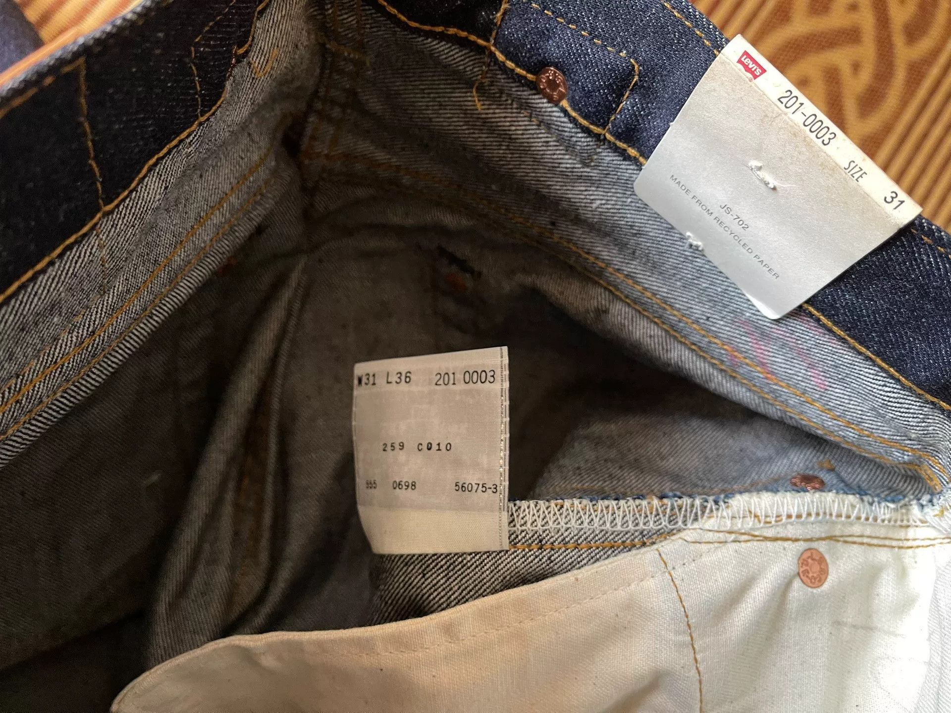 Levi's Vintage Clothing Levi's LVC 555 1937 Denim Jeans Size US 31 - 7 Thumbnail