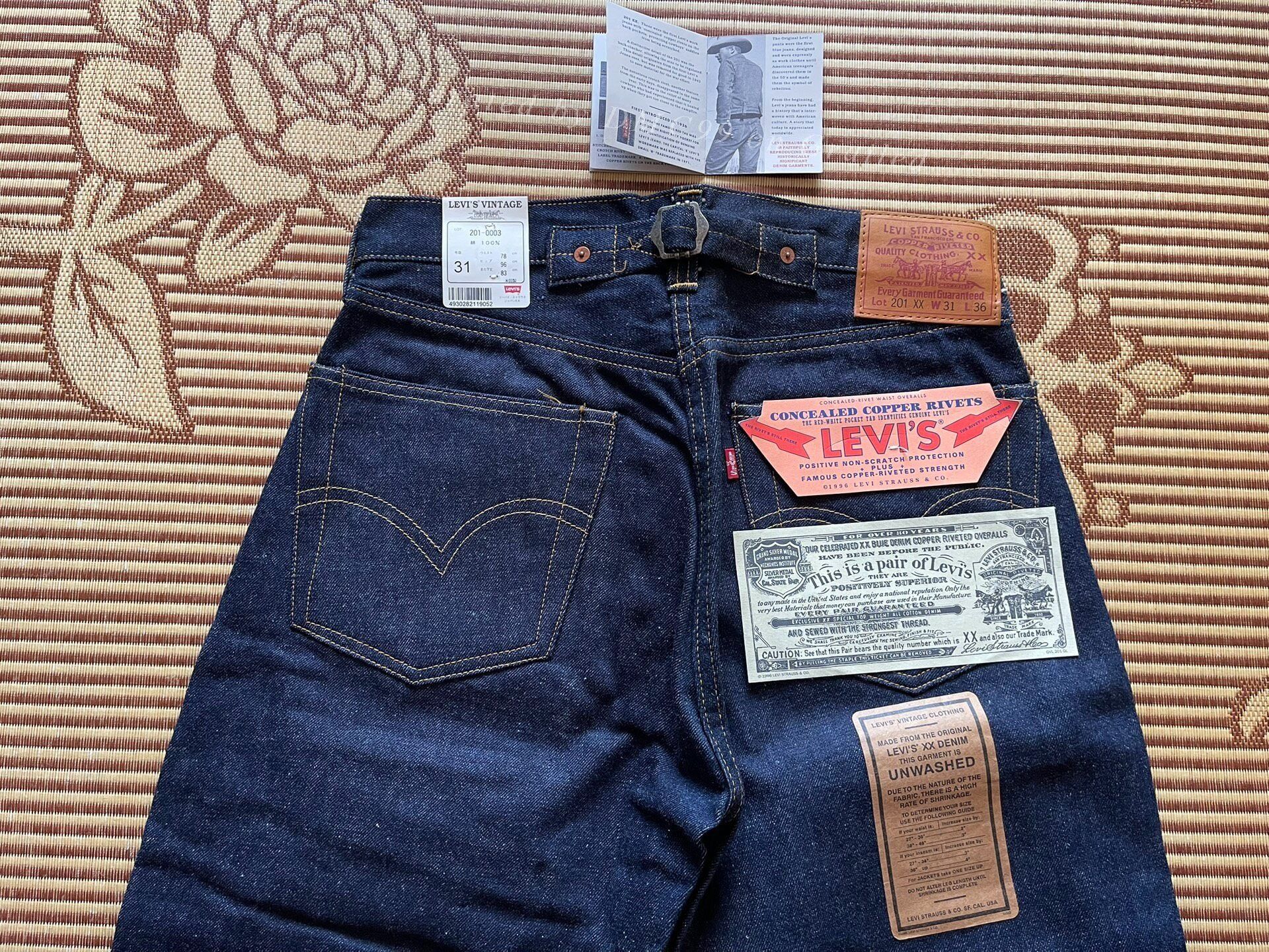 Levi's Vintage Clothing Levi's LVC 555 1937 Denim Jeans Size US 31 - 4 Thumbnail