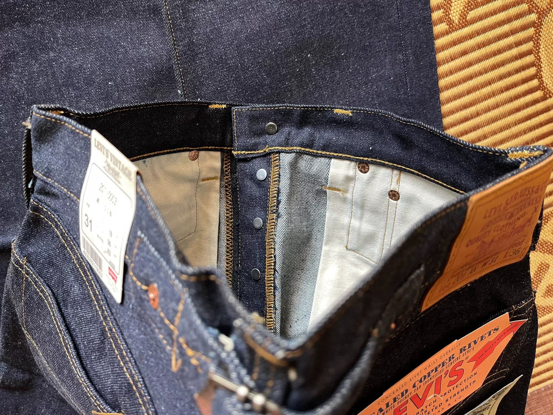 Levi's Vintage Clothing Levi's LVC 555 1937 Denim Jeans Size US 31 - 6 Thumbnail