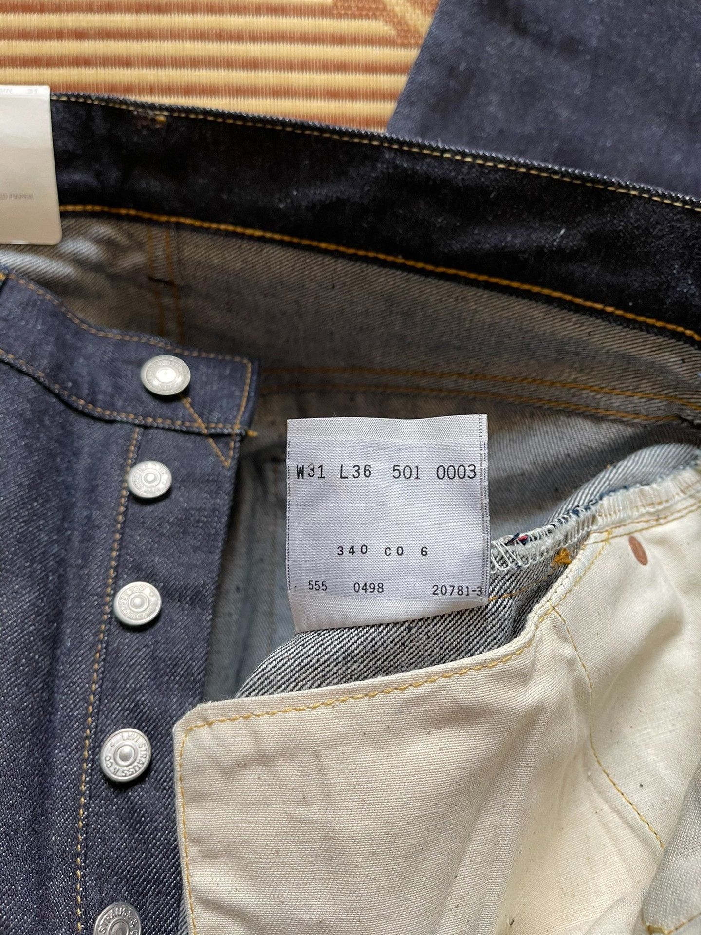Levi's Vintage Clothing Levi's LVC 501XX Raw Denim Jeans Size US 32 / EU 48 - 6 Thumbnail