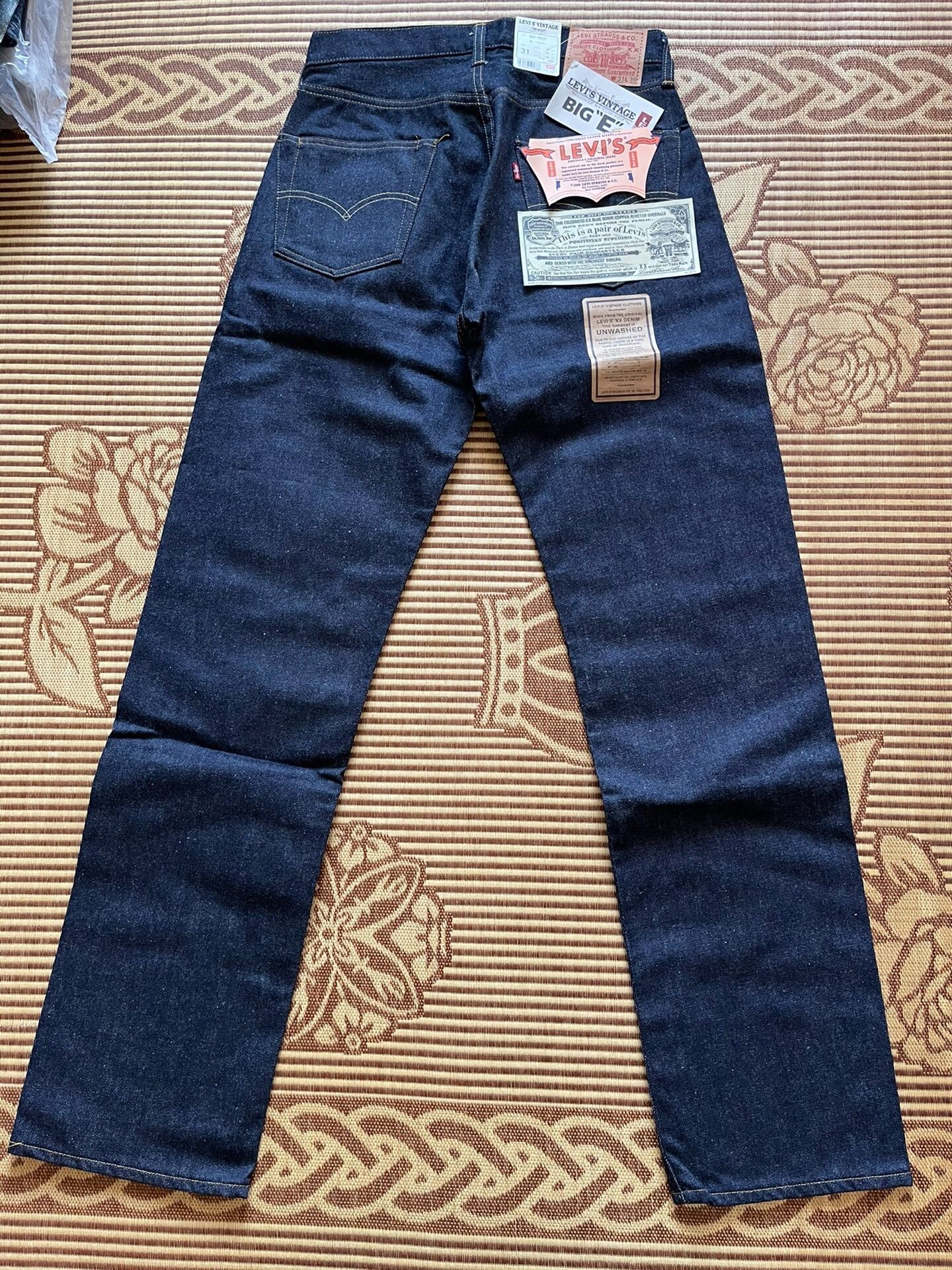 Levi's Vintage Clothing Levi's LVC 501XX Raw Denim Jeans Size US 32 / EU 48 - 3 Thumbnail