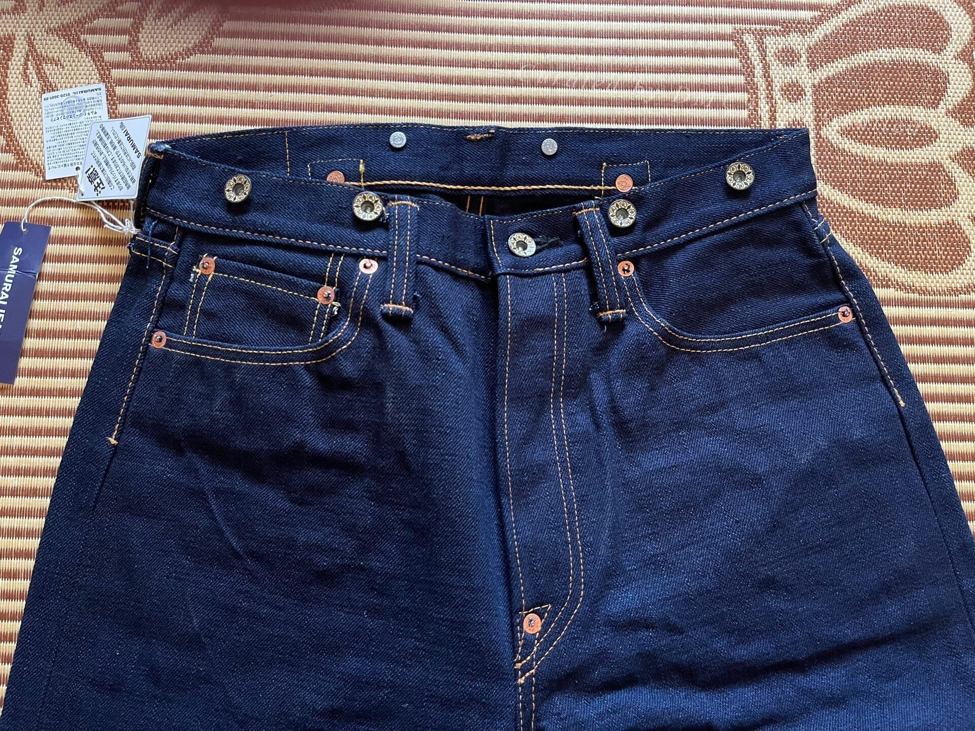 Samurai Jeans Samurai Jeans 17oz Natural Indigo Raw Denim Size US 32 / EU 48 - 6 Thumbnail