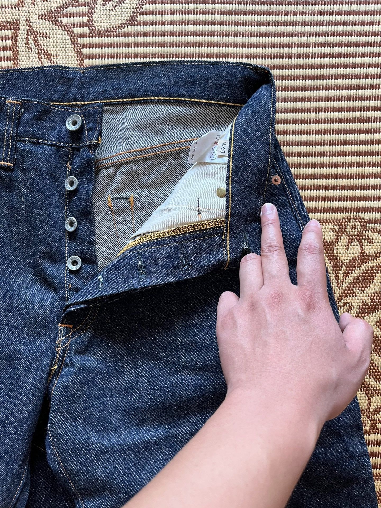 Dry Bones DRYBONES DP134 Raw Denim Jeans Size US 30 / EU 46 - 6 Thumbnail