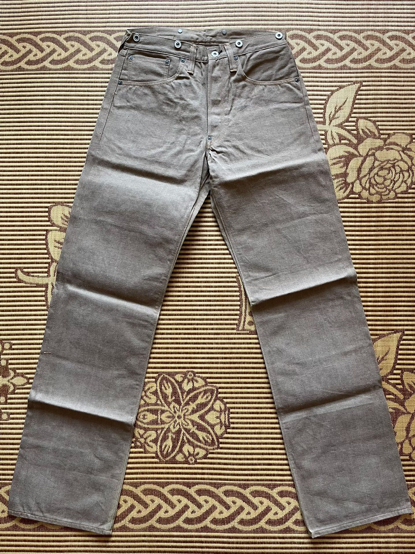 Warehouse & Co. Warehouse Heller's Cafe 1922 Khaki Jeans W30 Size US 30 / EU 46 - 2 Thumbnail