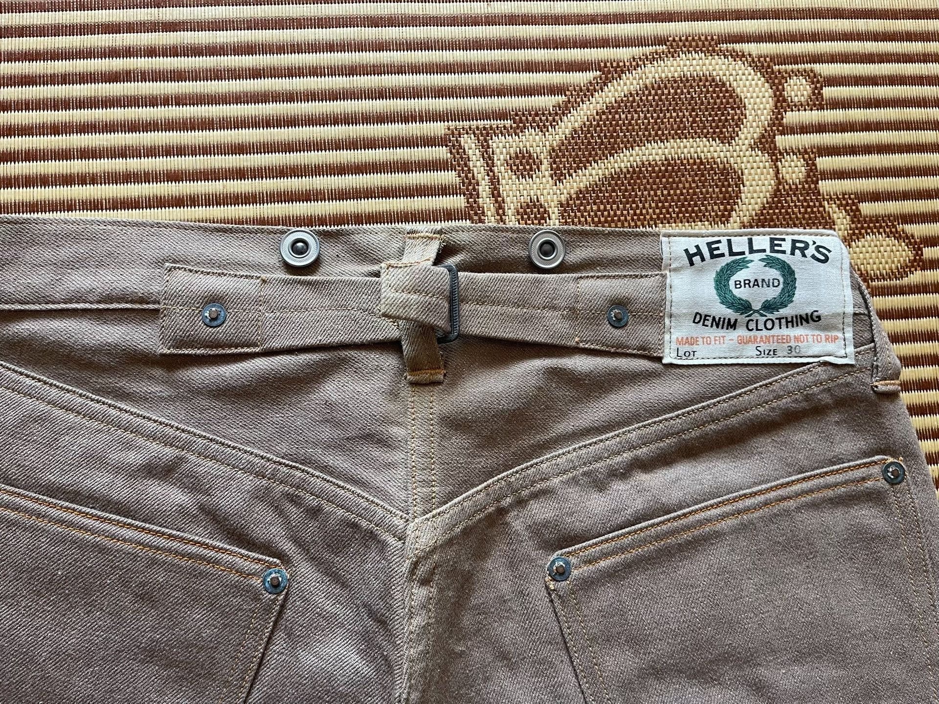 Warehouse & Co. Warehouse Heller's Cafe 1922 Khaki Jeans W30 Size US 30 / EU 46 - 4 Thumbnail
