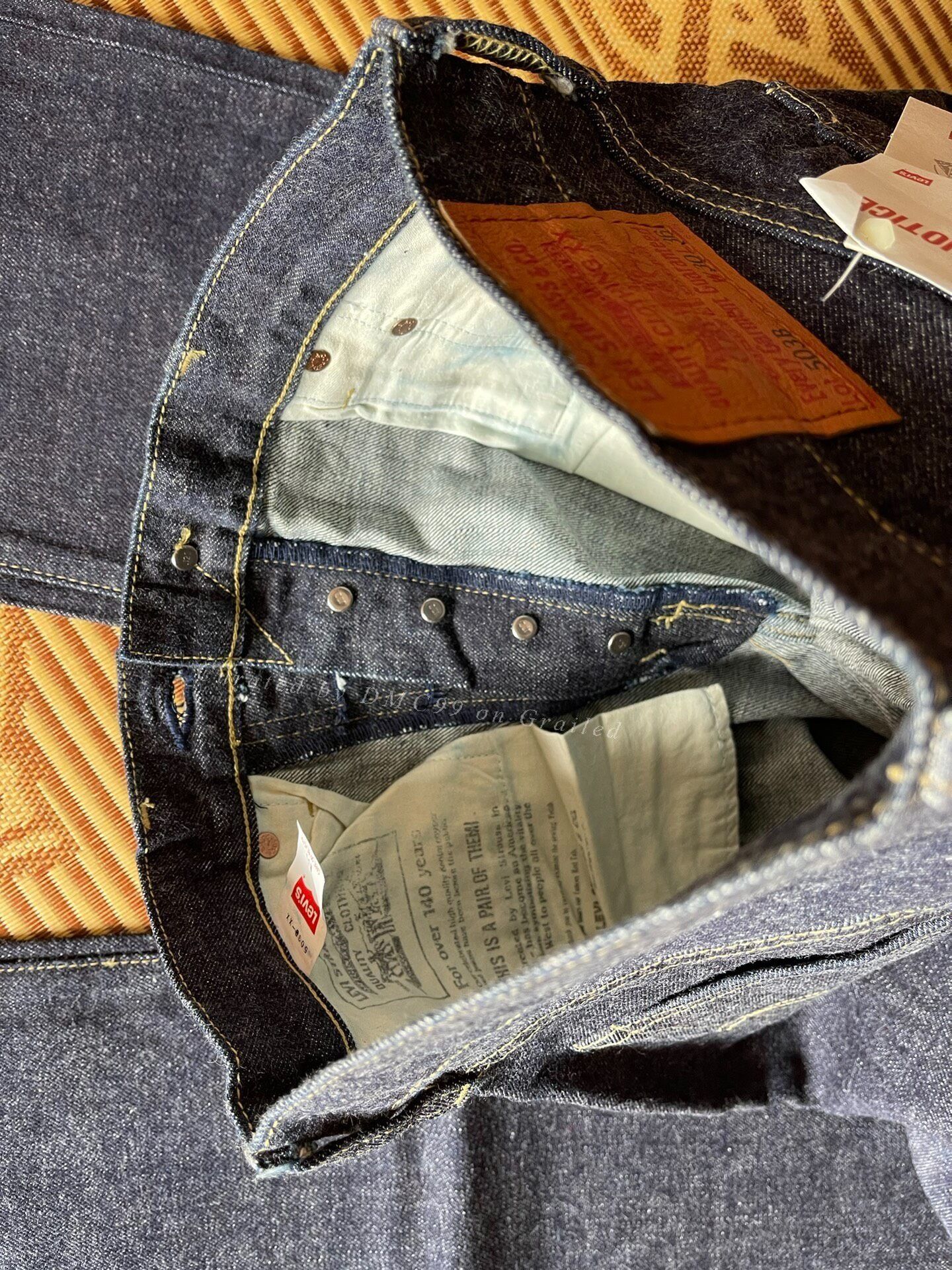 Levi's Vintage Clothing Levi's LVC 503B 50s Denim Jeans Size US 30 / EU 46 - 6 Thumbnail