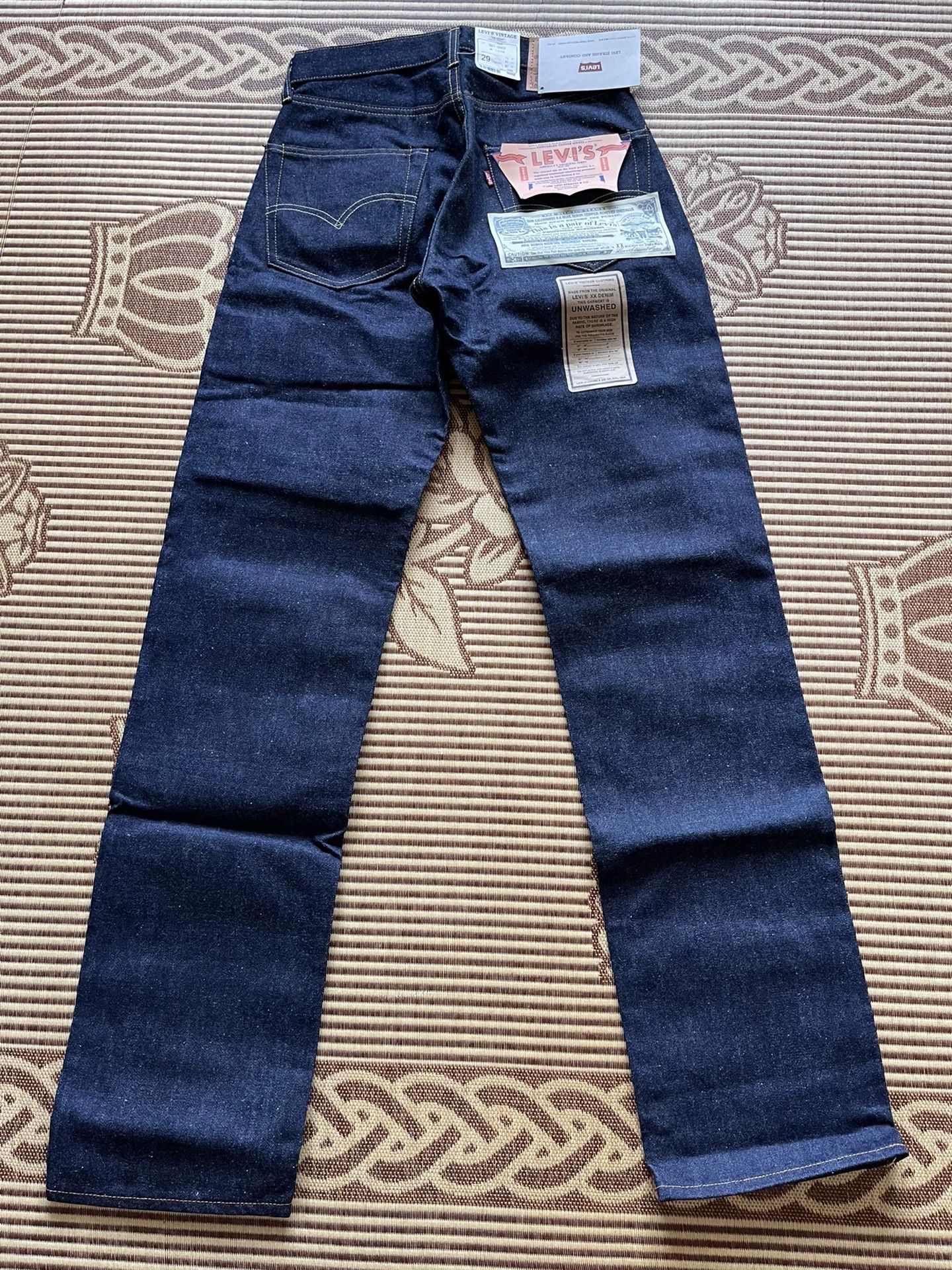 Levi's Vintage Clothing Levi's LVC 501 1955 Raw Denim Jeans Size US 29 - 4 Thumbnail