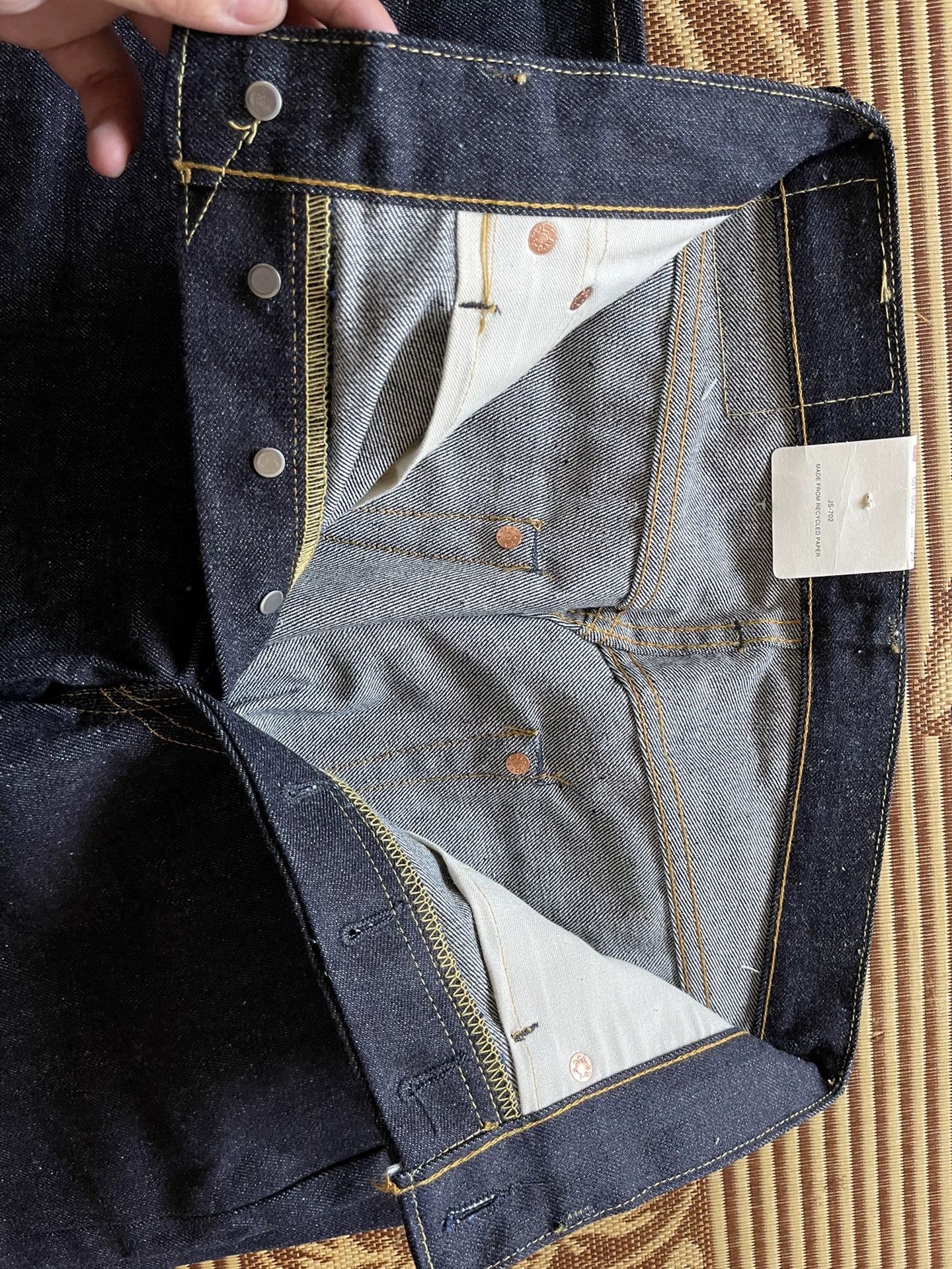Levi's Vintage Clothing Levi's LVC 501 1955 Raw Denim Jeans Size US 29 - 6 Thumbnail