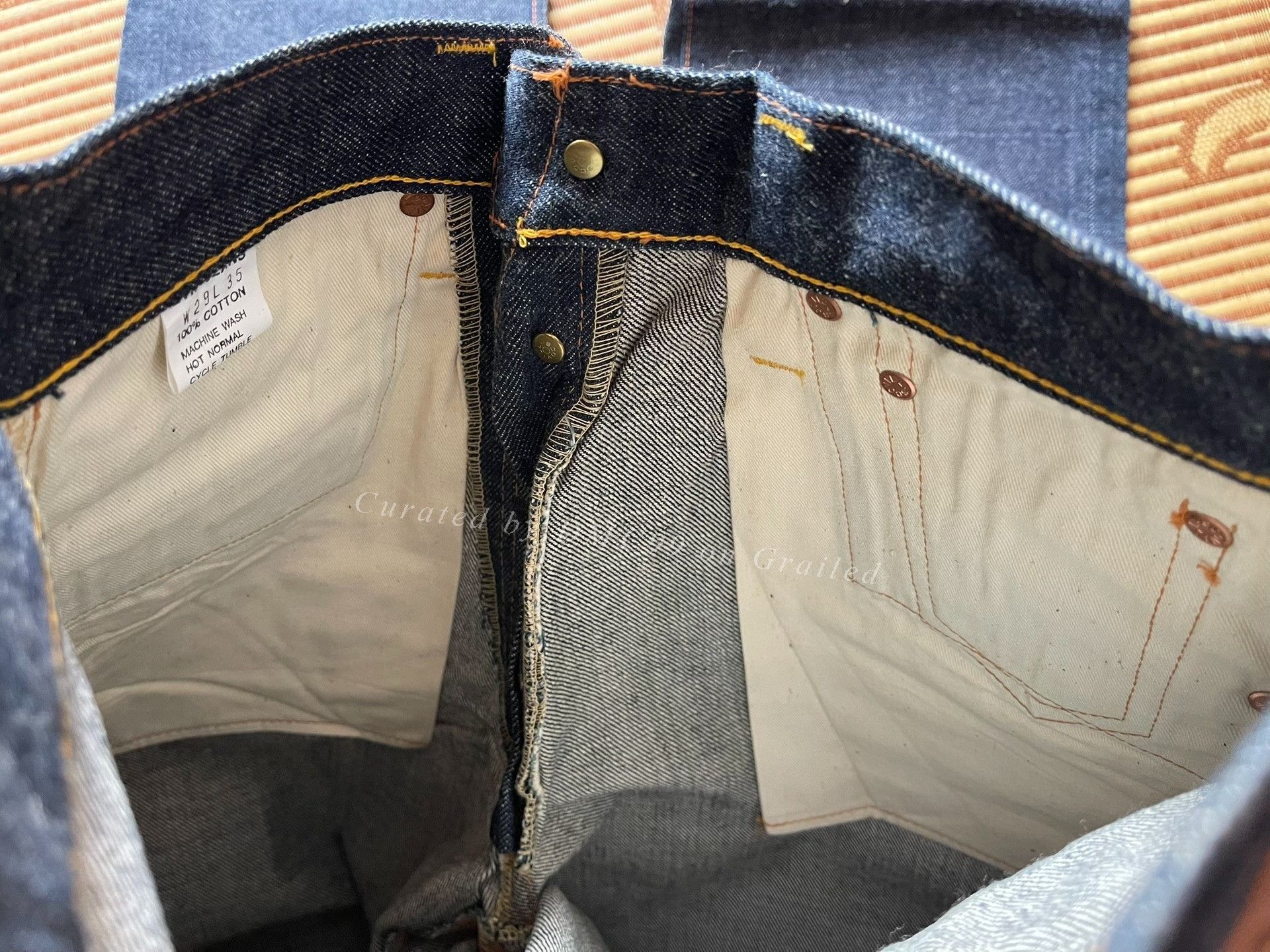 Evisu Evis No.1 2501RXX Black Ear Jeans W29 Size US 29 - 7 Thumbnail