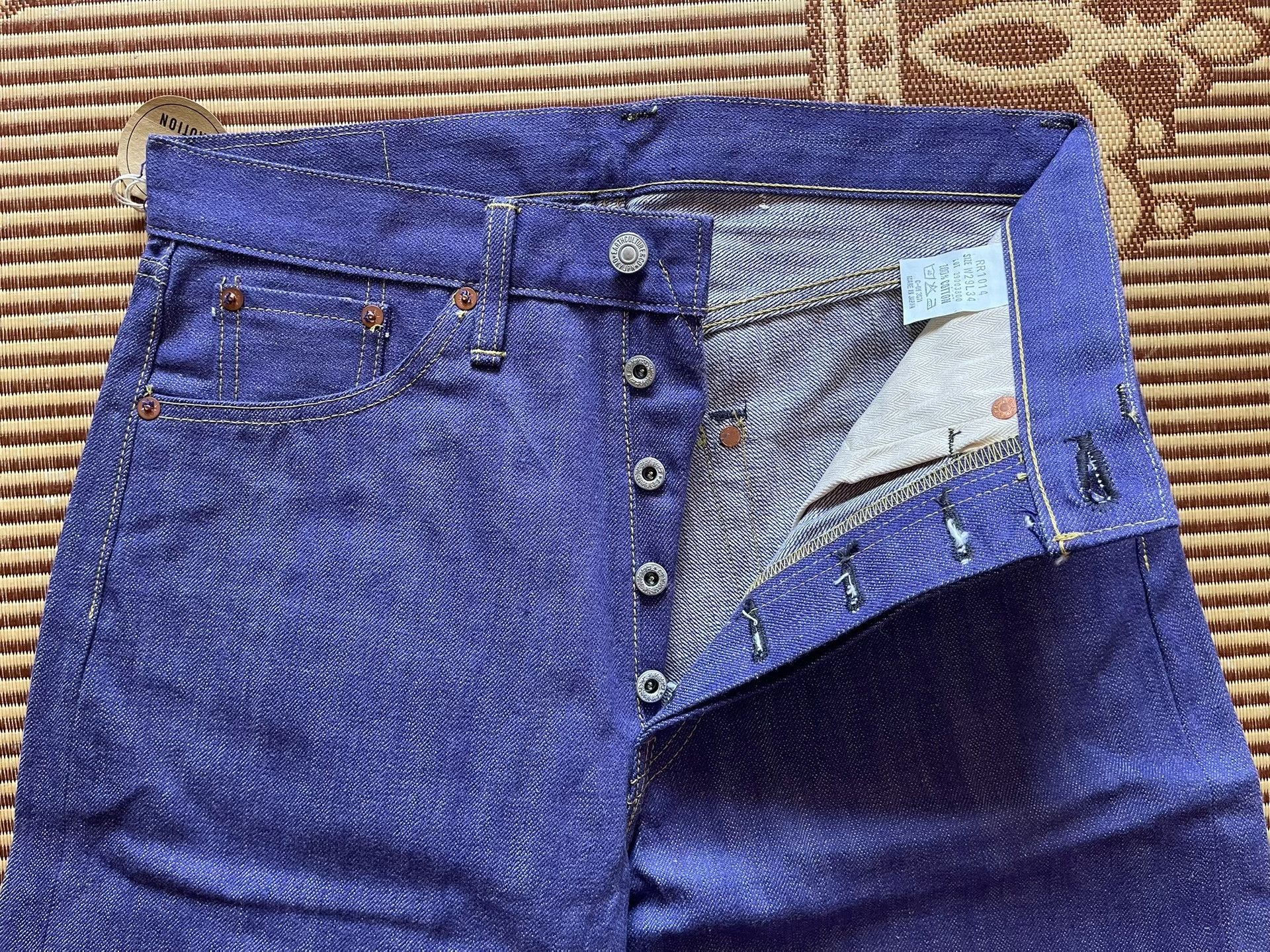 Other Bobson RR1014 Purple Dyed Jeans W29 Size US 29 - 5 Thumbnail