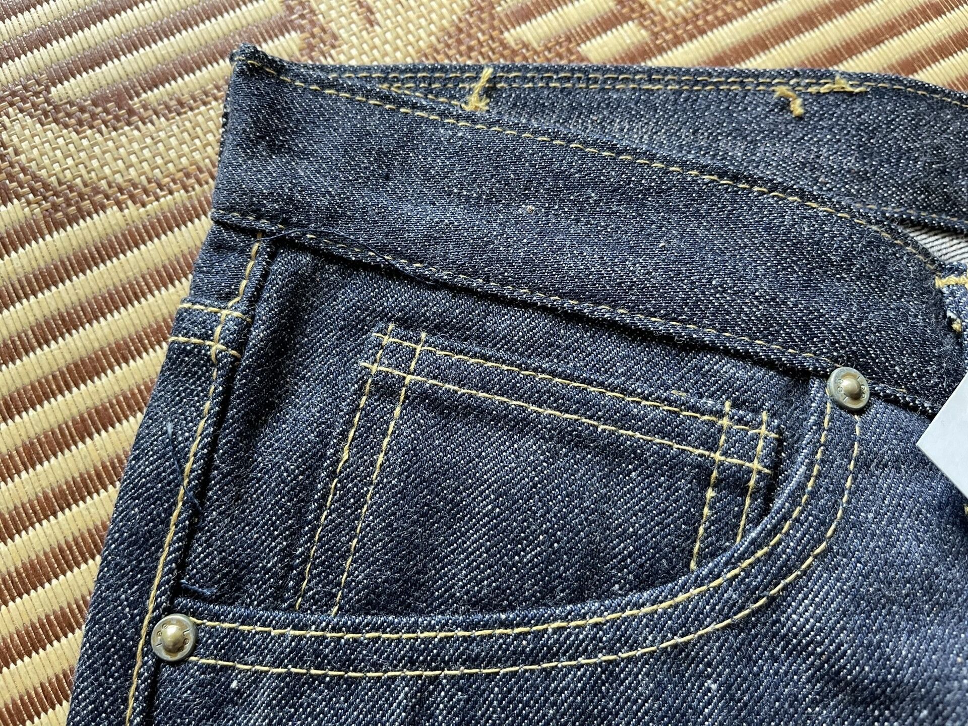 Lee Edwin Lee 1942 Raw Denim Jeans W28 Size US 28 / EU 44 - 6 Thumbnail