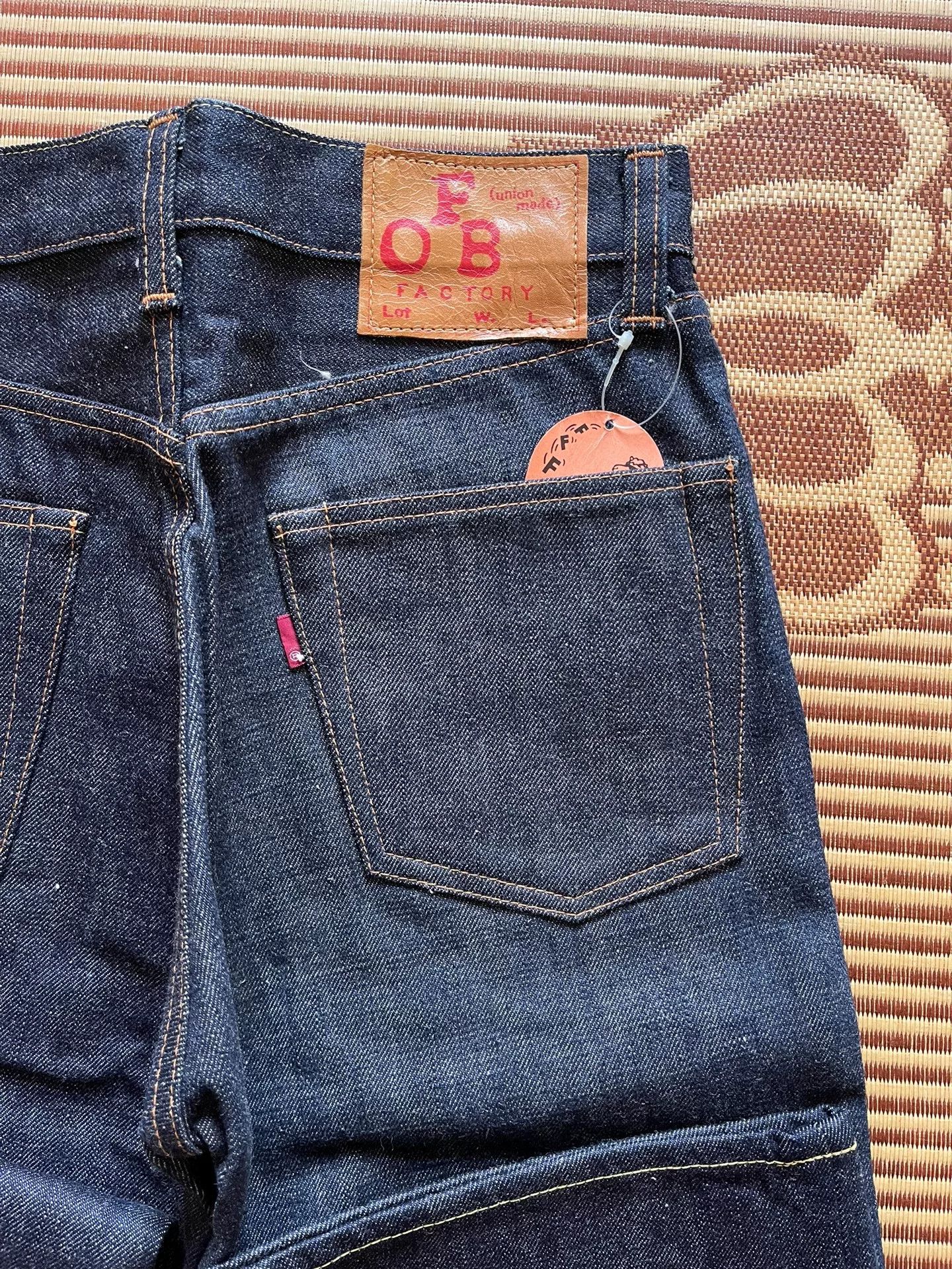 Other FOB F098 W28 Unsanforized Rare Small Size US 28 / EU 44 - 4 Thumbnail