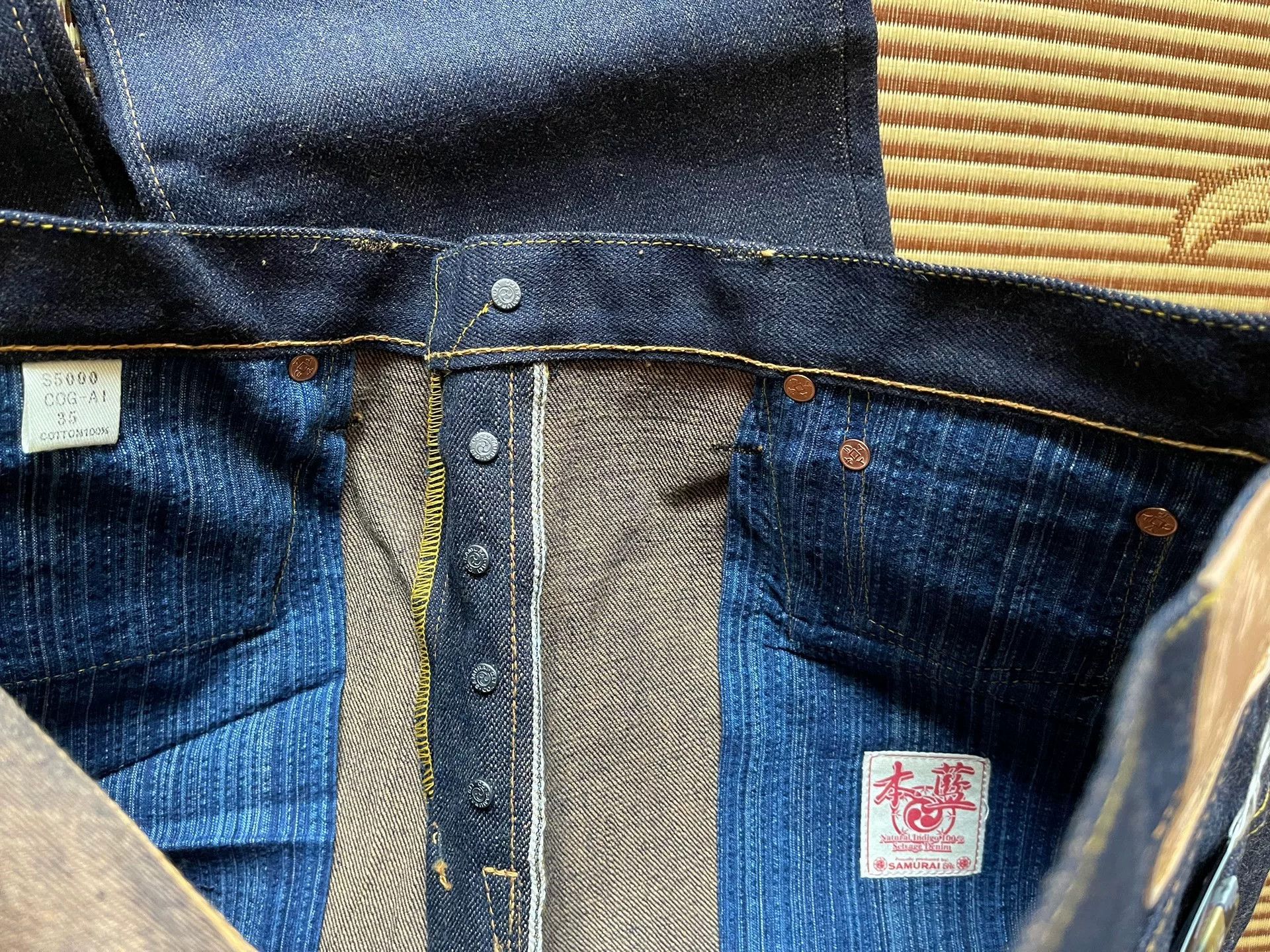 Samurai Jeans Samurai Jeans S5000COG-AI 18th Anniv 18oz Raw Denim Size US 44 / EU 60 - 8 Thumbnail