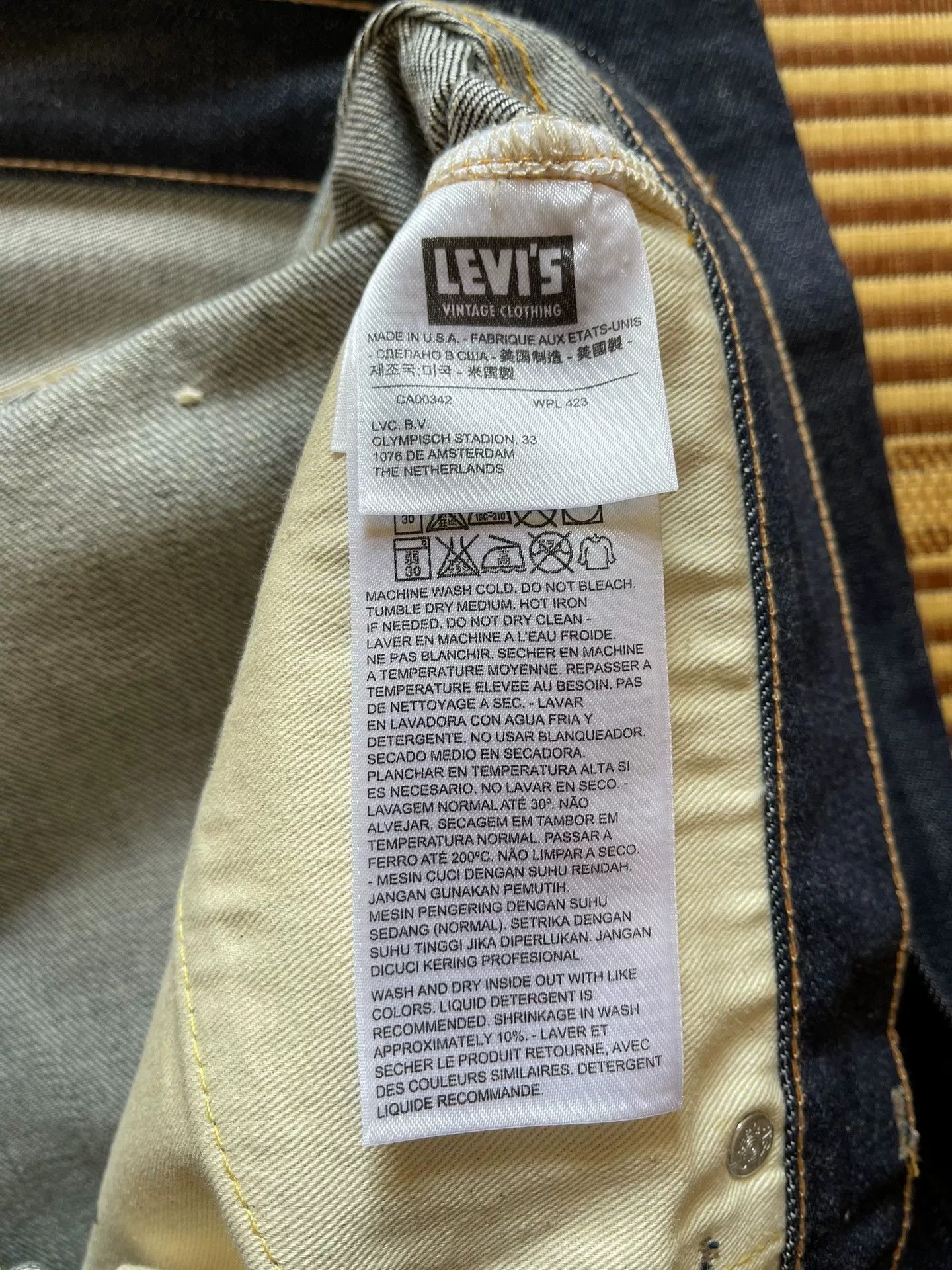 LVC Levi's LVC 501XX 1966 66501-0008 USA Size US 38 / EU 54 - 6 Thumbnail