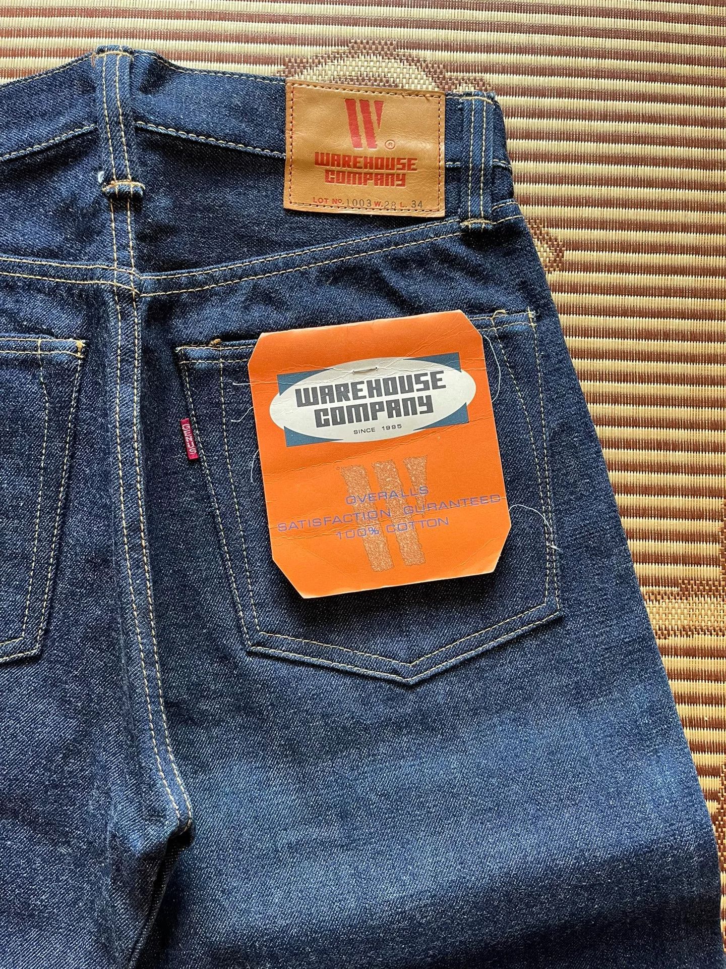 Warehouse & Co. Warehouse 1003xx Raw Denim Jeans Size US 30 / EU 46 - 4 Thumbnail