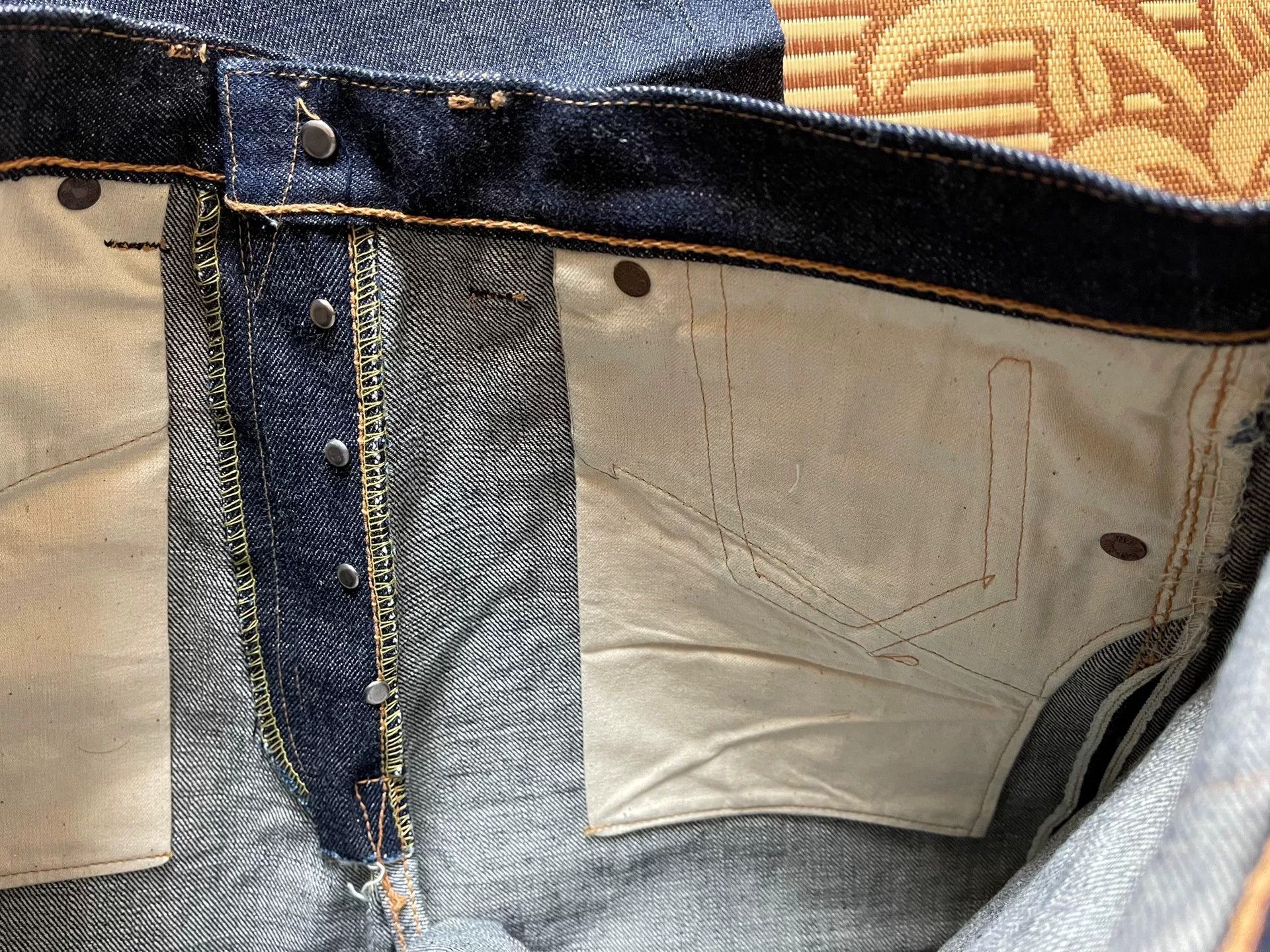 Warehouse & Co. Warehouse 1001xx Raw Denim Jeans Size US 32 / EU 48 - 7 Thumbnail