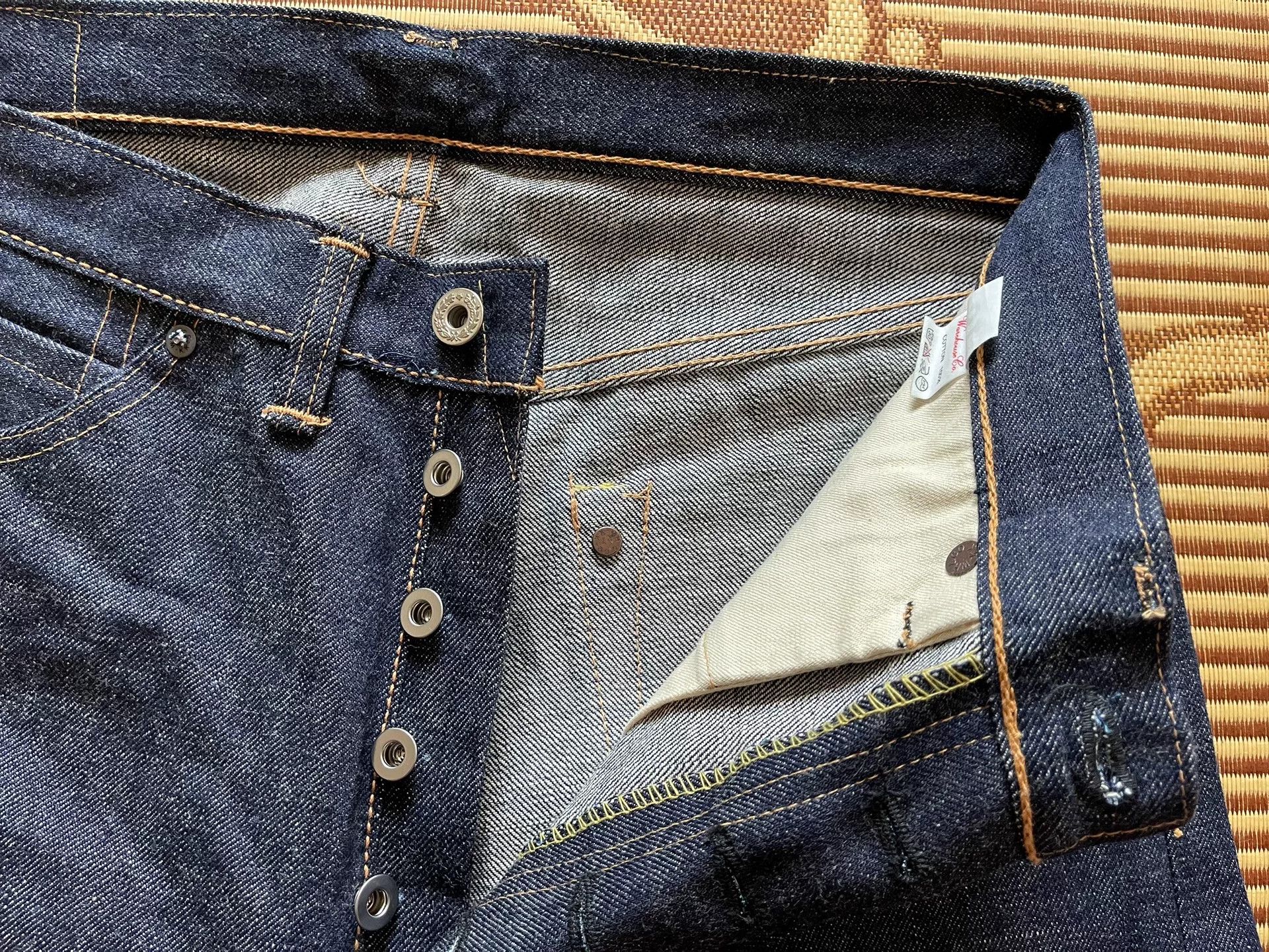 Warehouse & Co. Warehouse 1001xx Raw Denim Jeans Size US 32 / EU 48 - 6 Thumbnail
