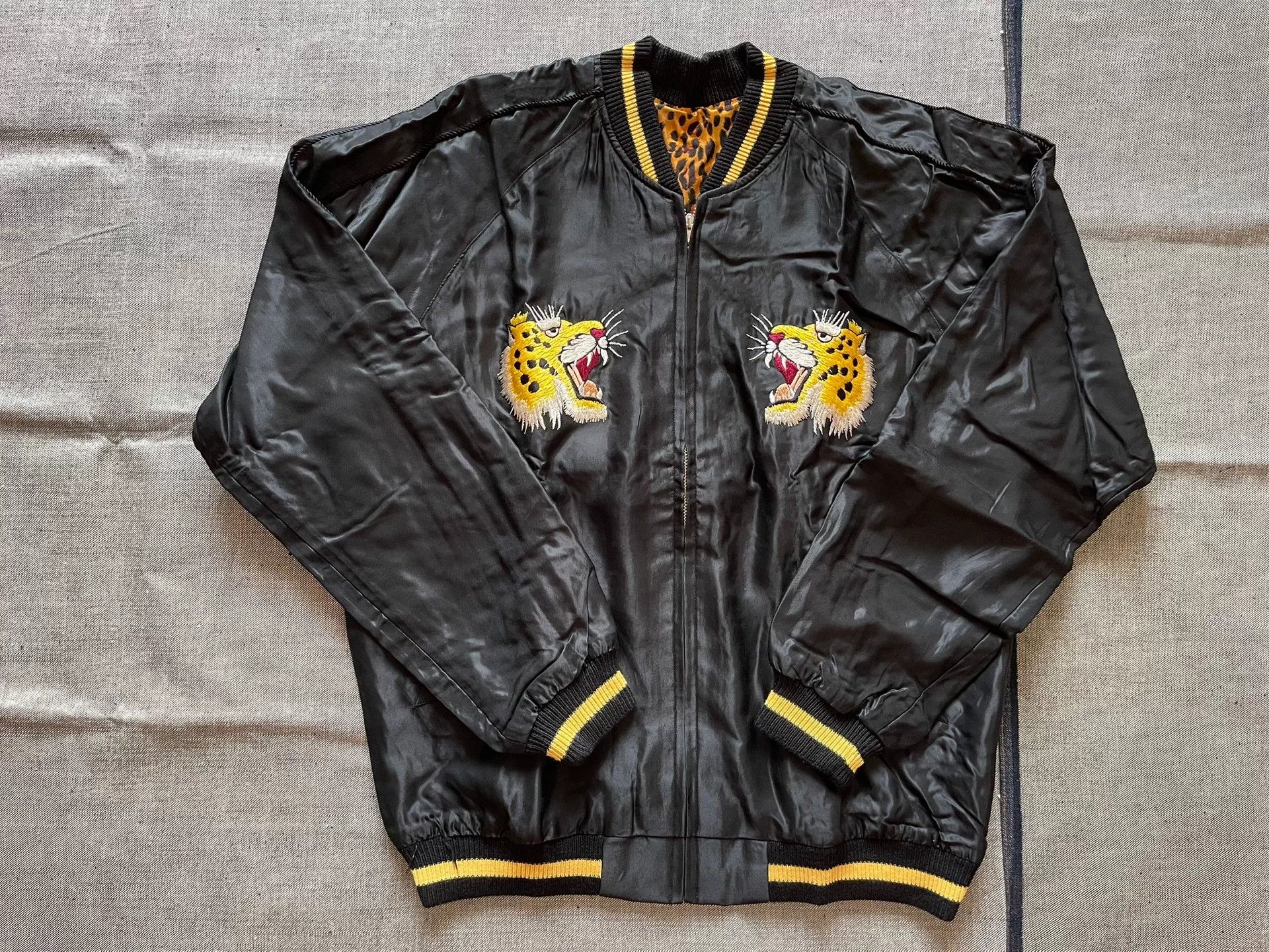 Beams Japan Toyo Beams Leopard Sukajan Embroidery Jacket Size US L / EU 52-54 / 3 - 3 Thumbnail