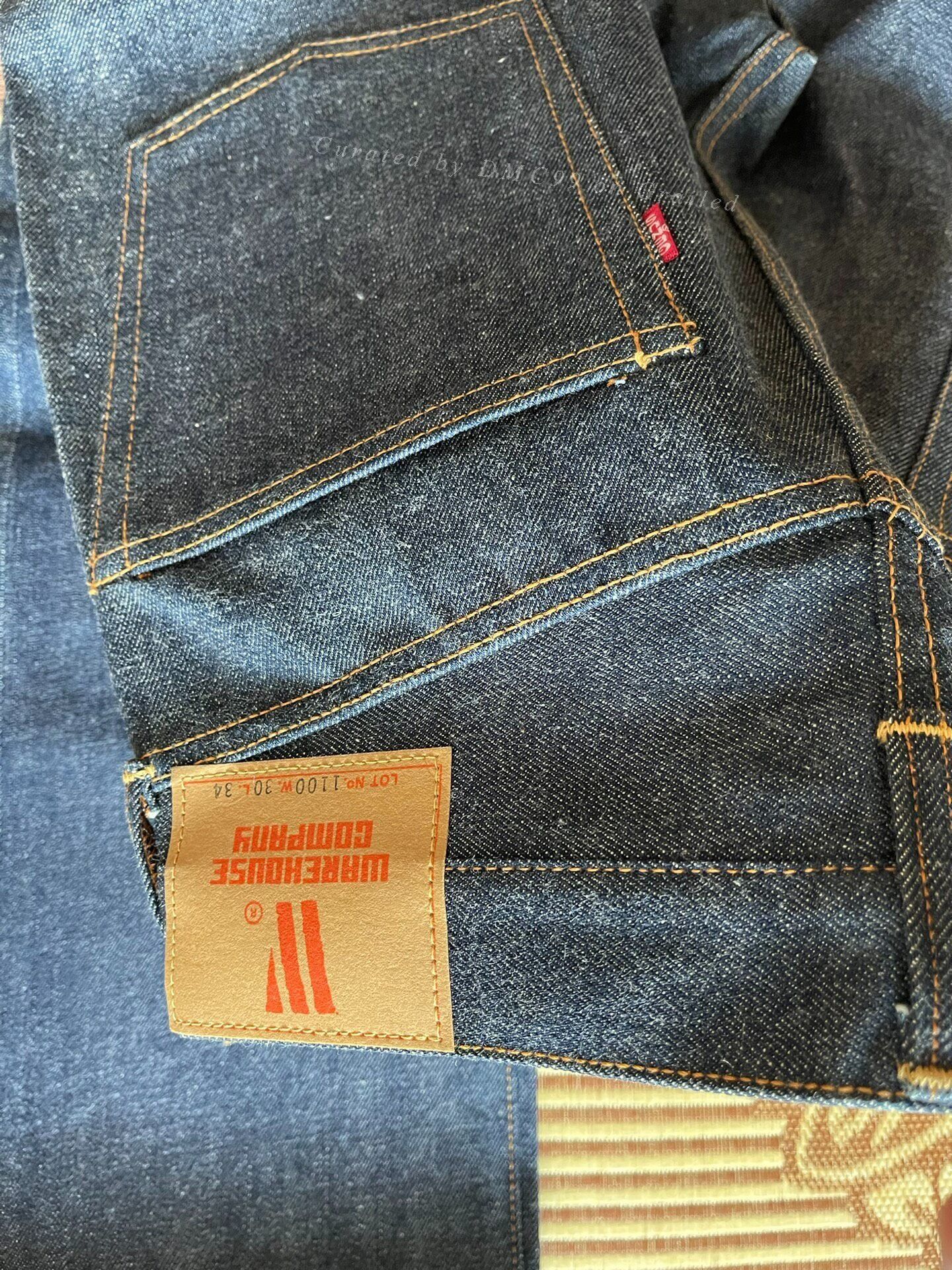 Warehouse & Co. Warehouse 1100 1960s Raw Denim Jeans Size US 30 / EU 46 - 7 Thumbnail