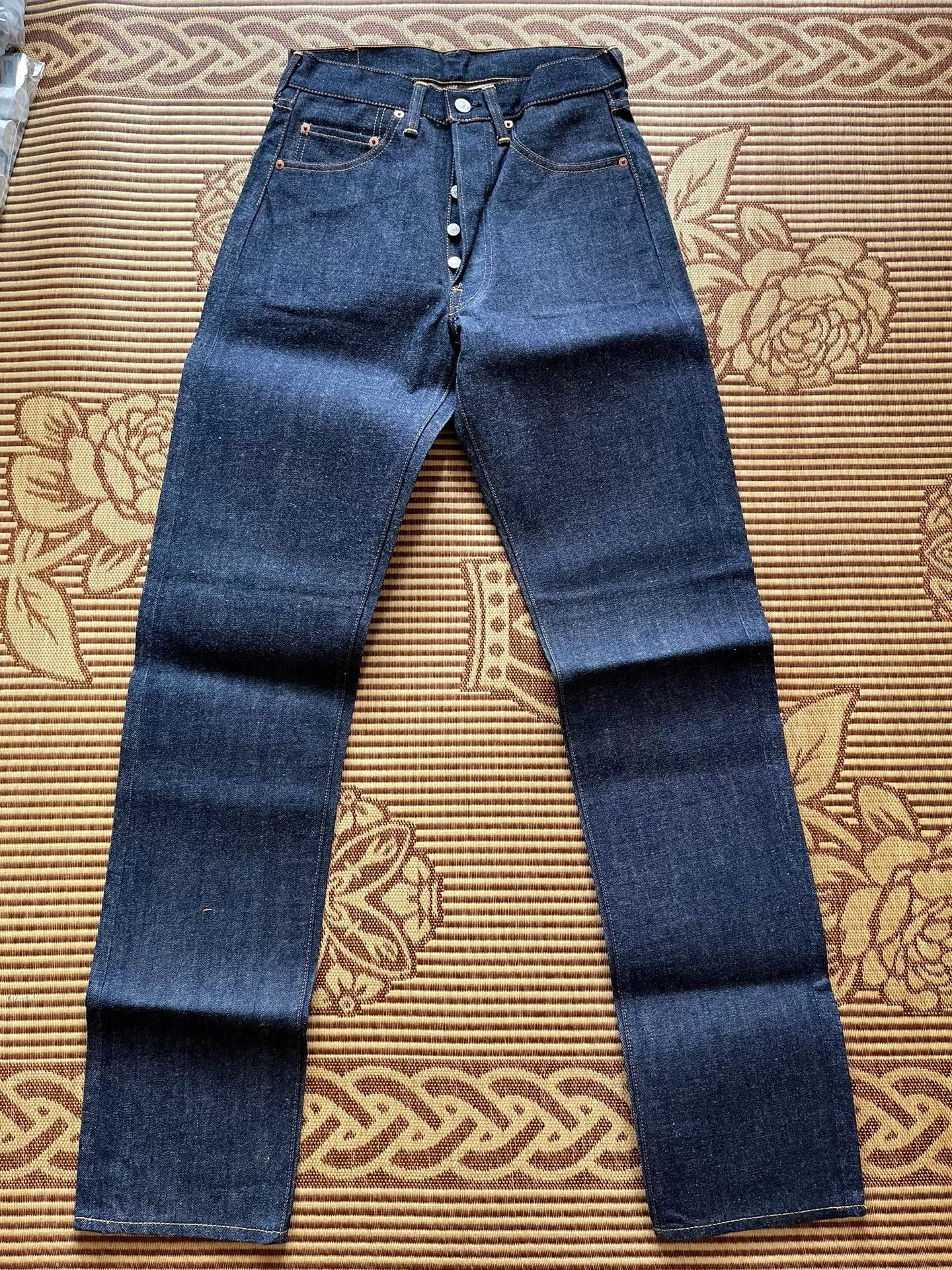 Warehouse & Co. Warehouse 1100 1960s Raw Denim Jeans Size US 30 / EU 46 - 2 Thumbnail