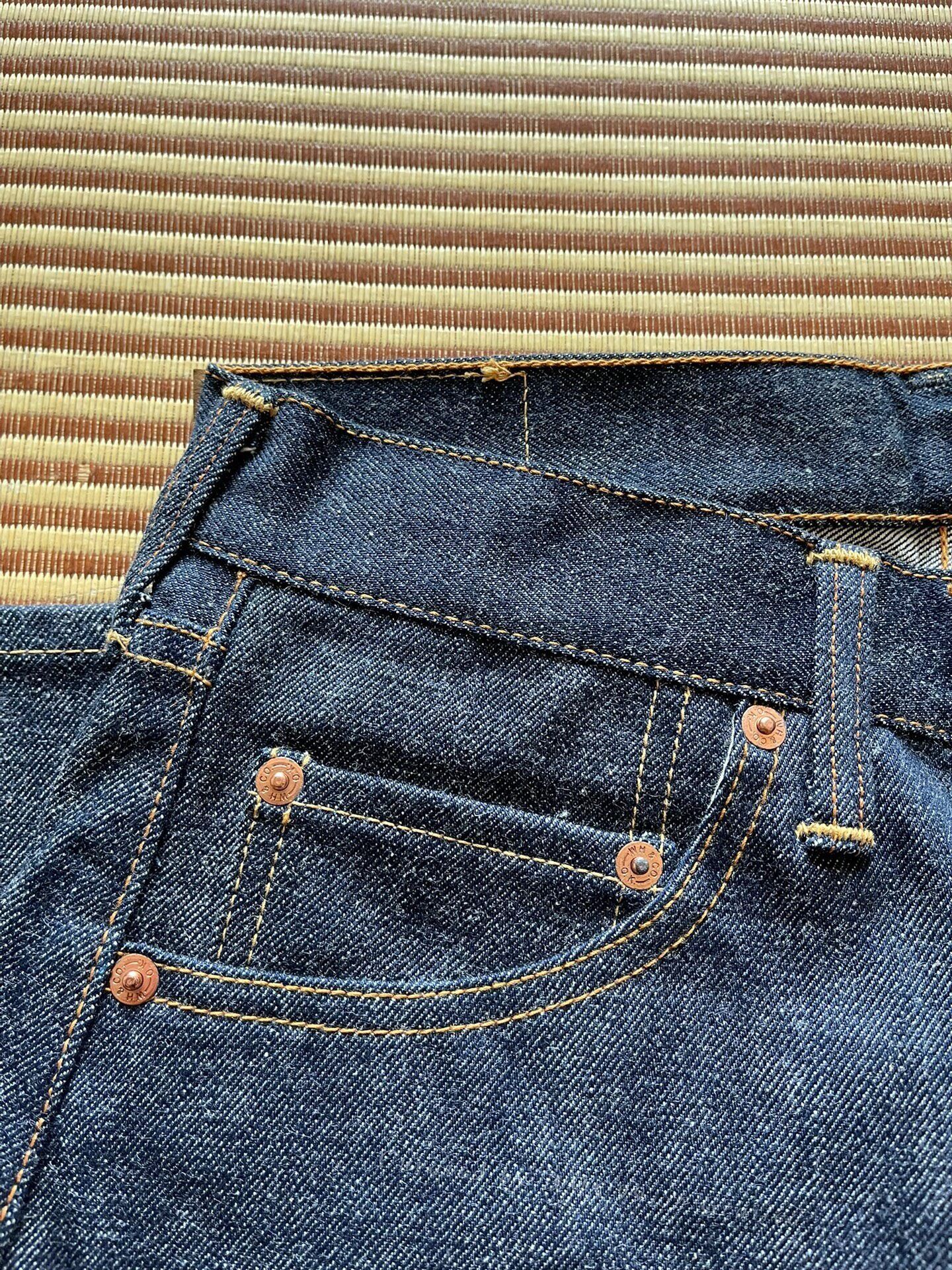 Warehouse & Co. Warehouse 1100 1960s Raw Denim Jeans Size US 30 / EU 46 - 4 Thumbnail