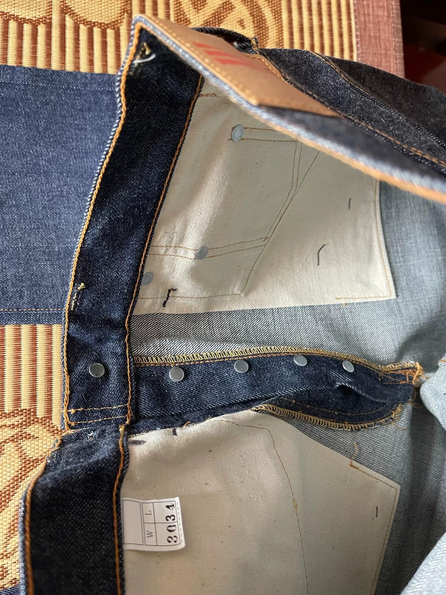 Warehouse & Co. Warehouse 1100 1960s Raw Denim Jeans Size US 30 / EU 46 - 6 Thumbnail