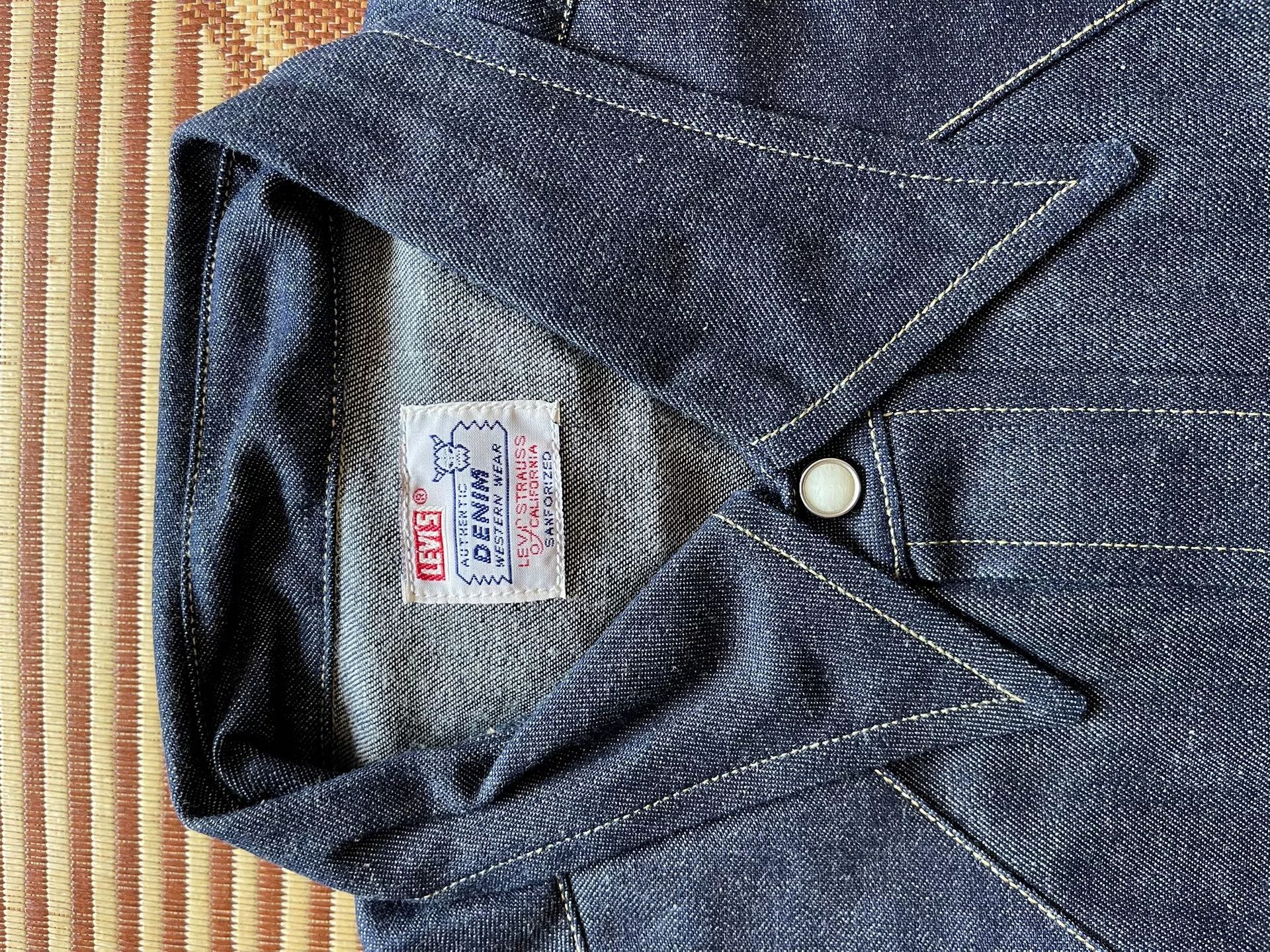 LVC Levi's LVC 555 Raw Denim Shirt Size US L / EU 52-54 / 3 - 4 Thumbnail