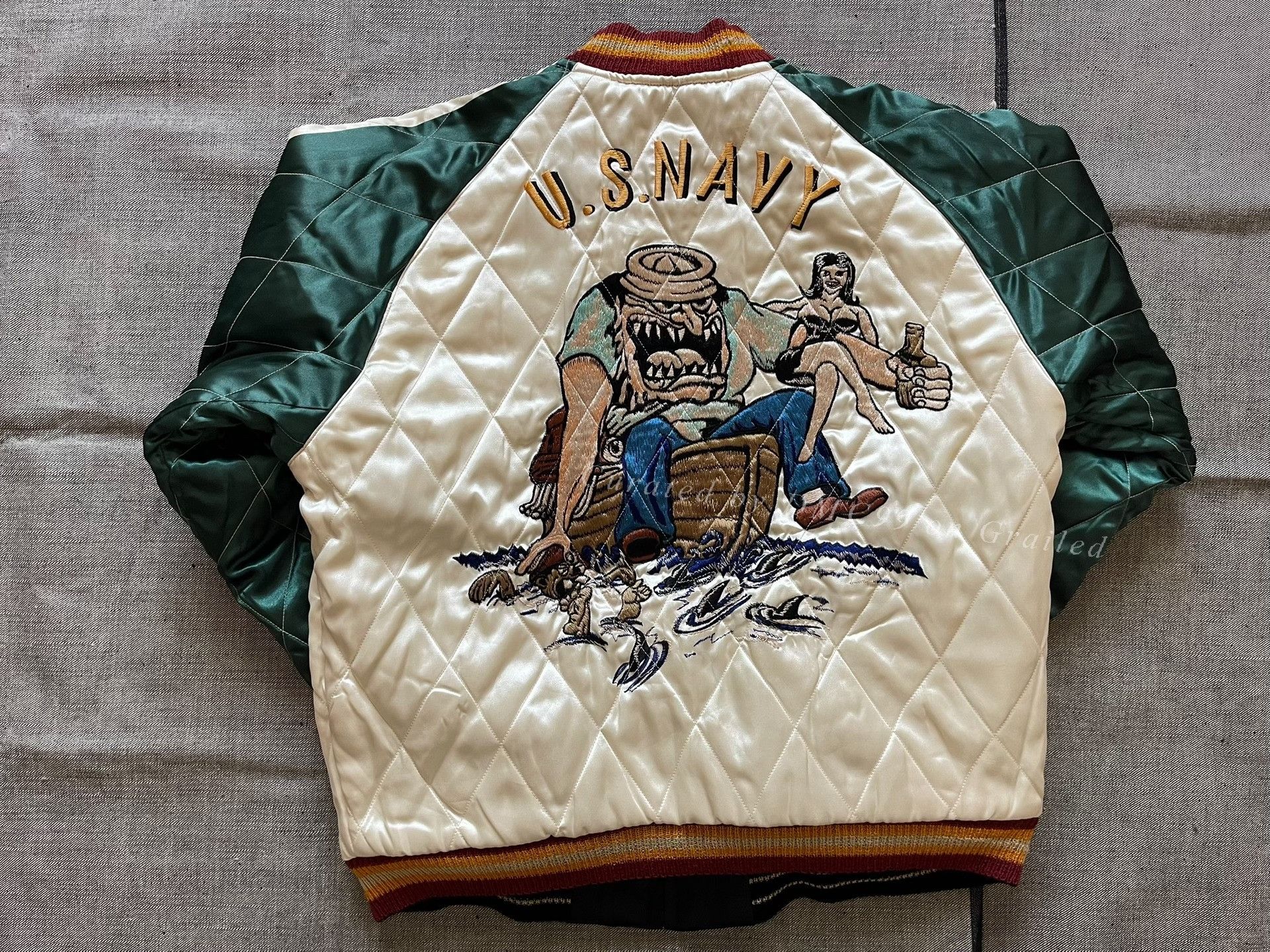 Other Toyo Yokosuka Embroidered Skull Snake Jacket Size US M / EU 48-50 / 2 - 6 Thumbnail