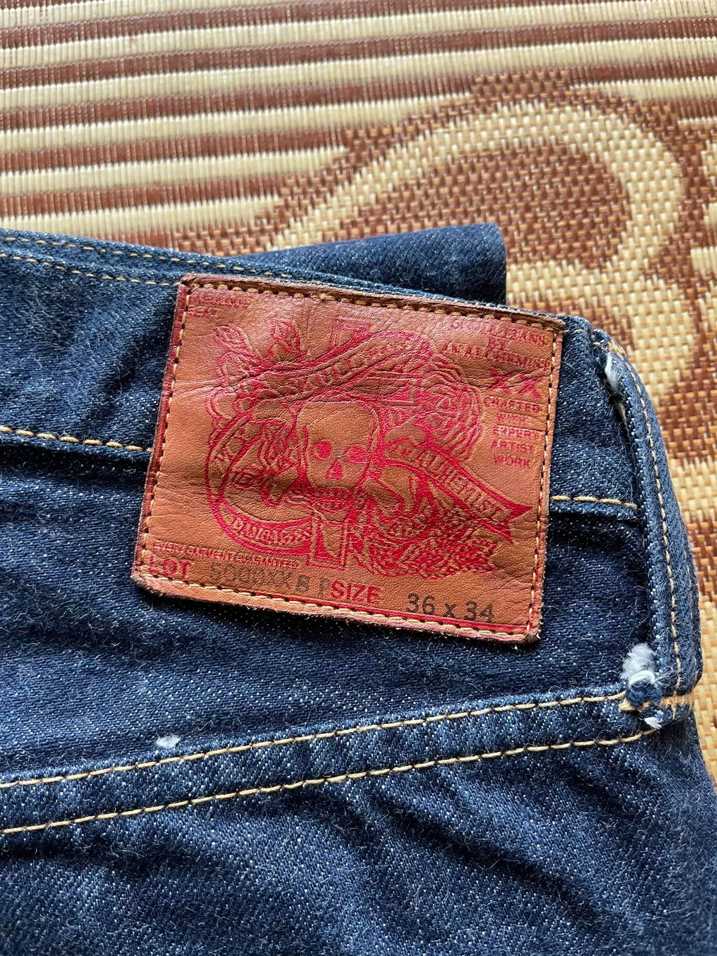 Levi's Levis Skull Limited Original Blue Jeans Size US 26 / EU 42 - 2 Thumbnail