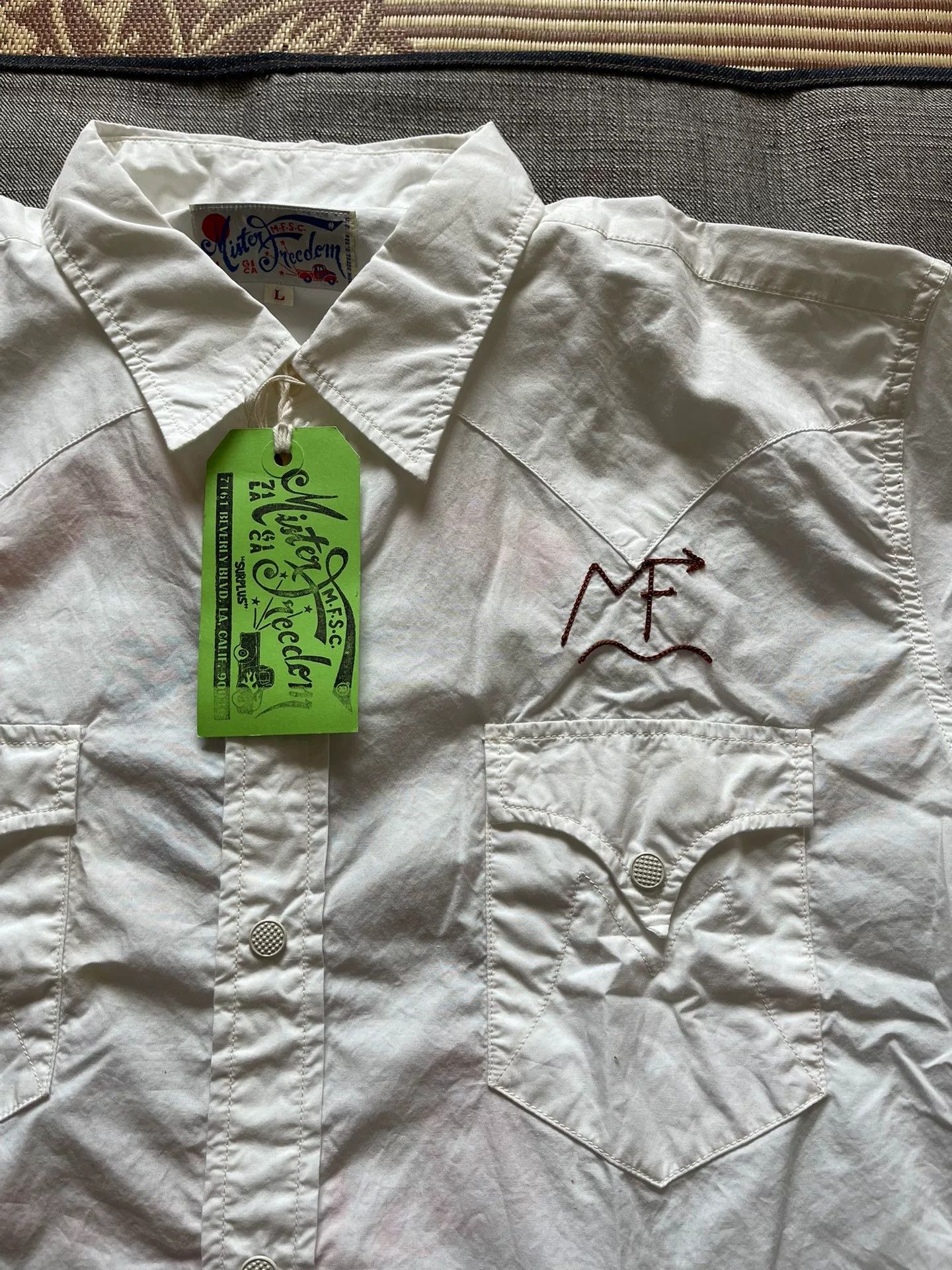Mister Freedom Mister Freedom Denim Embroidered Long-Sleeve Shirt Size US L / EU 52-54 / 3 - 3 Thumbnail