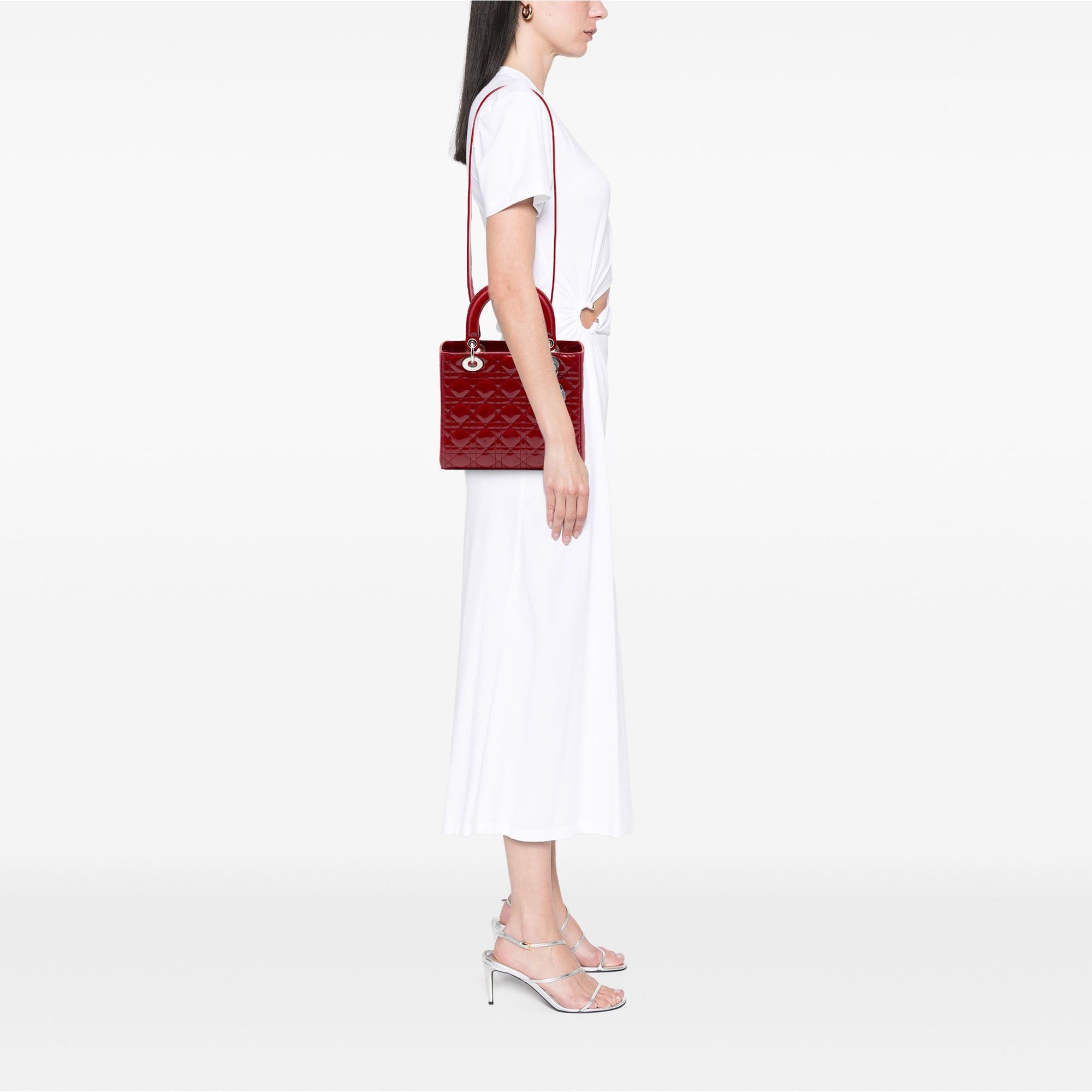 Dior Medium Patent Cannage Lady Dior Size ONE SIZE - 6 Thumbnail