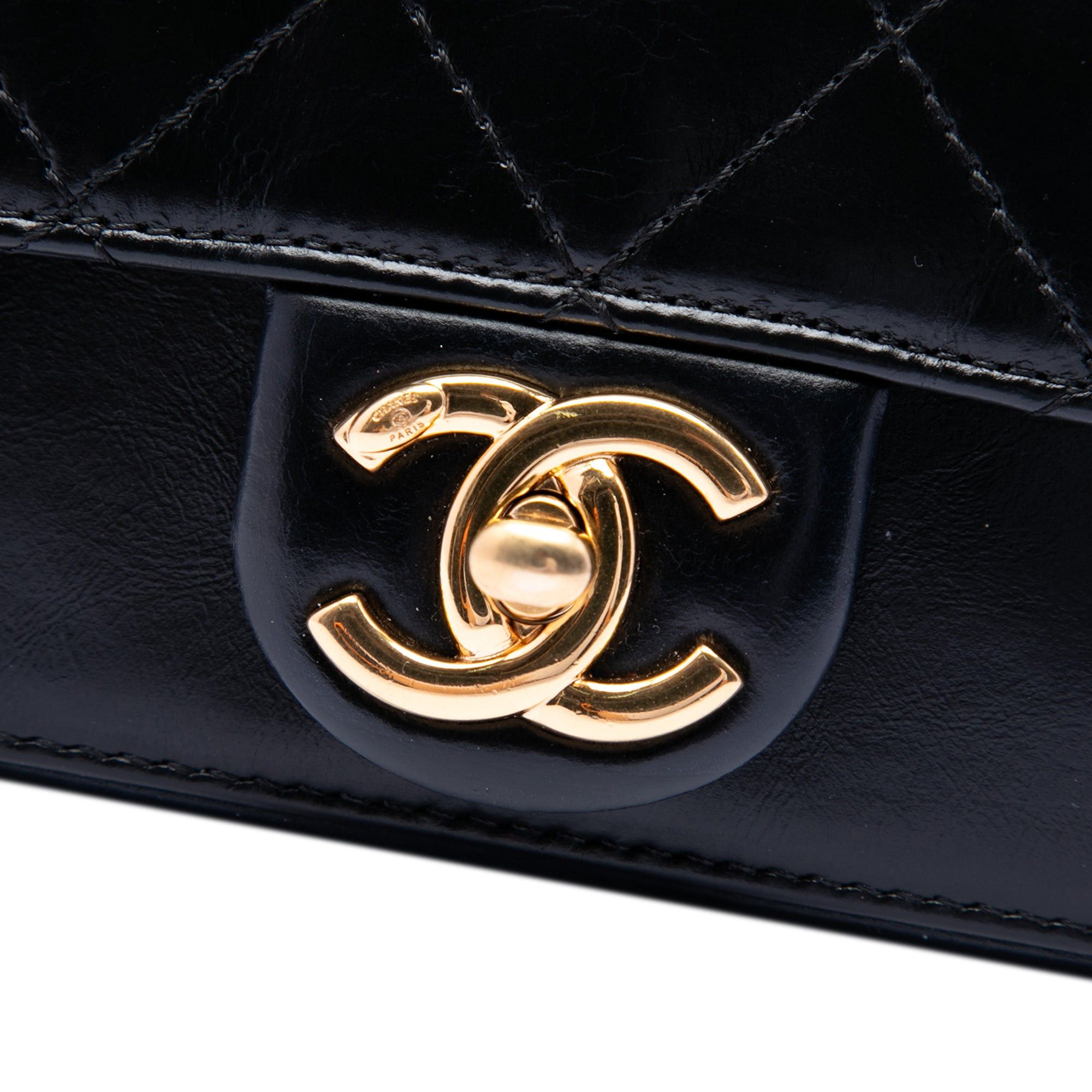 Chanel Paris Cosmopolite Mini Aged Calfskin Straight Lined Flap Size ONE SIZE - 5 Thumbnail