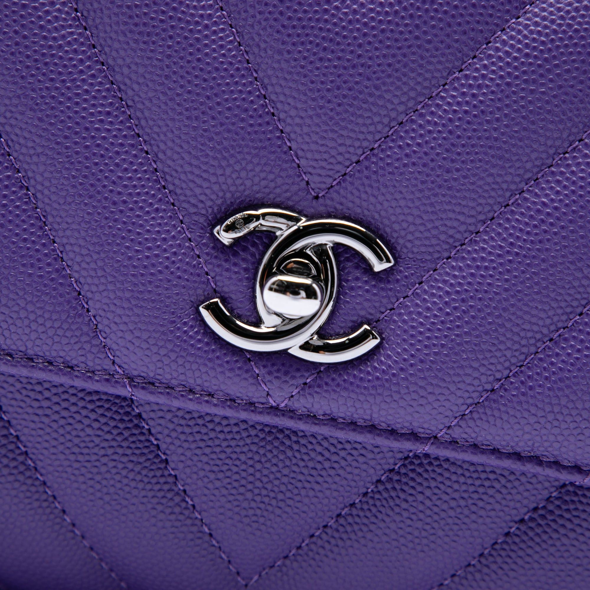 Chanel Mini Chevron Caviar Coco Top Handle Bag Size ONE SIZE - 5 Thumbnail