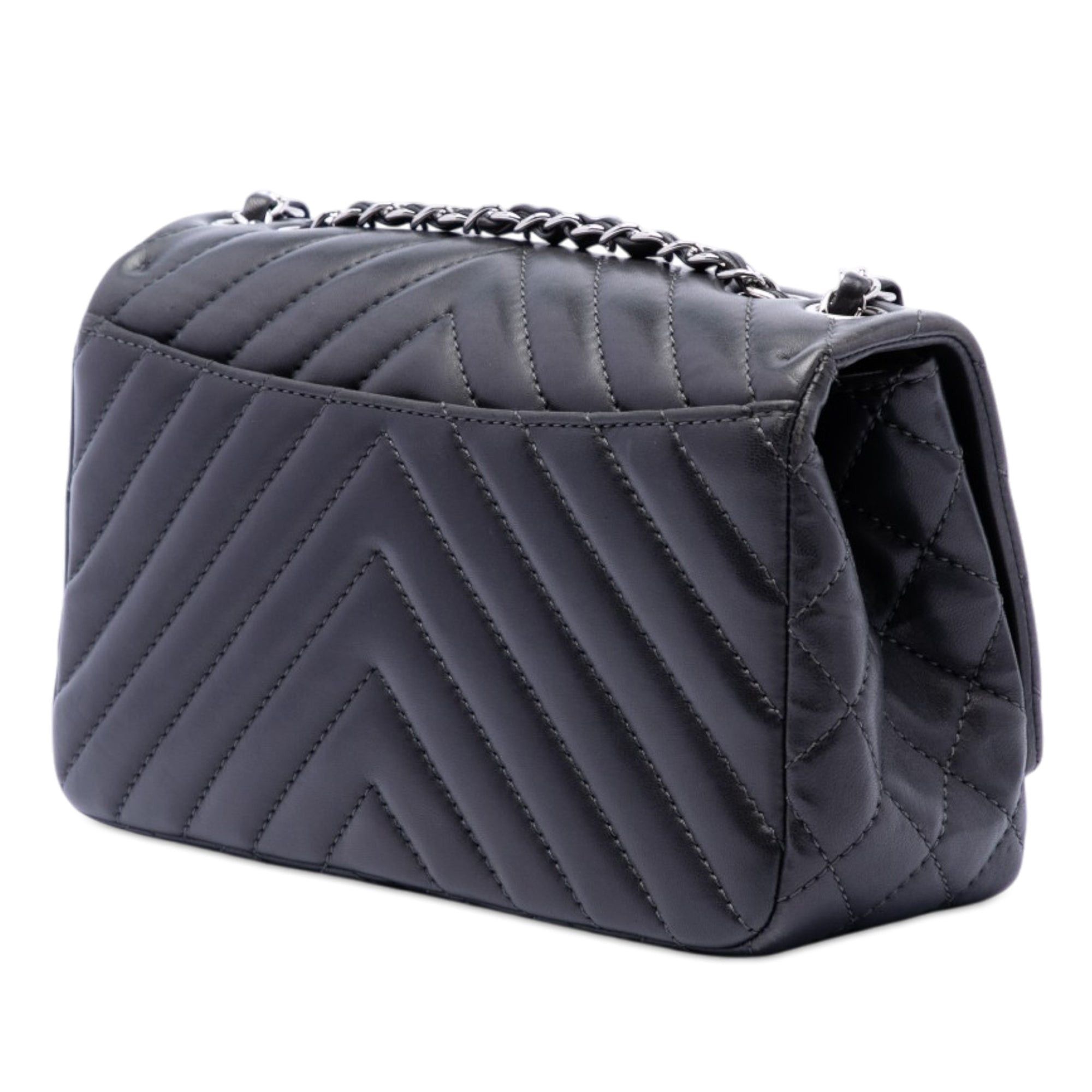 Chanel Medium Chevron Lambskin Surpique Flap Size ONE SIZE - 2 Thumbnail