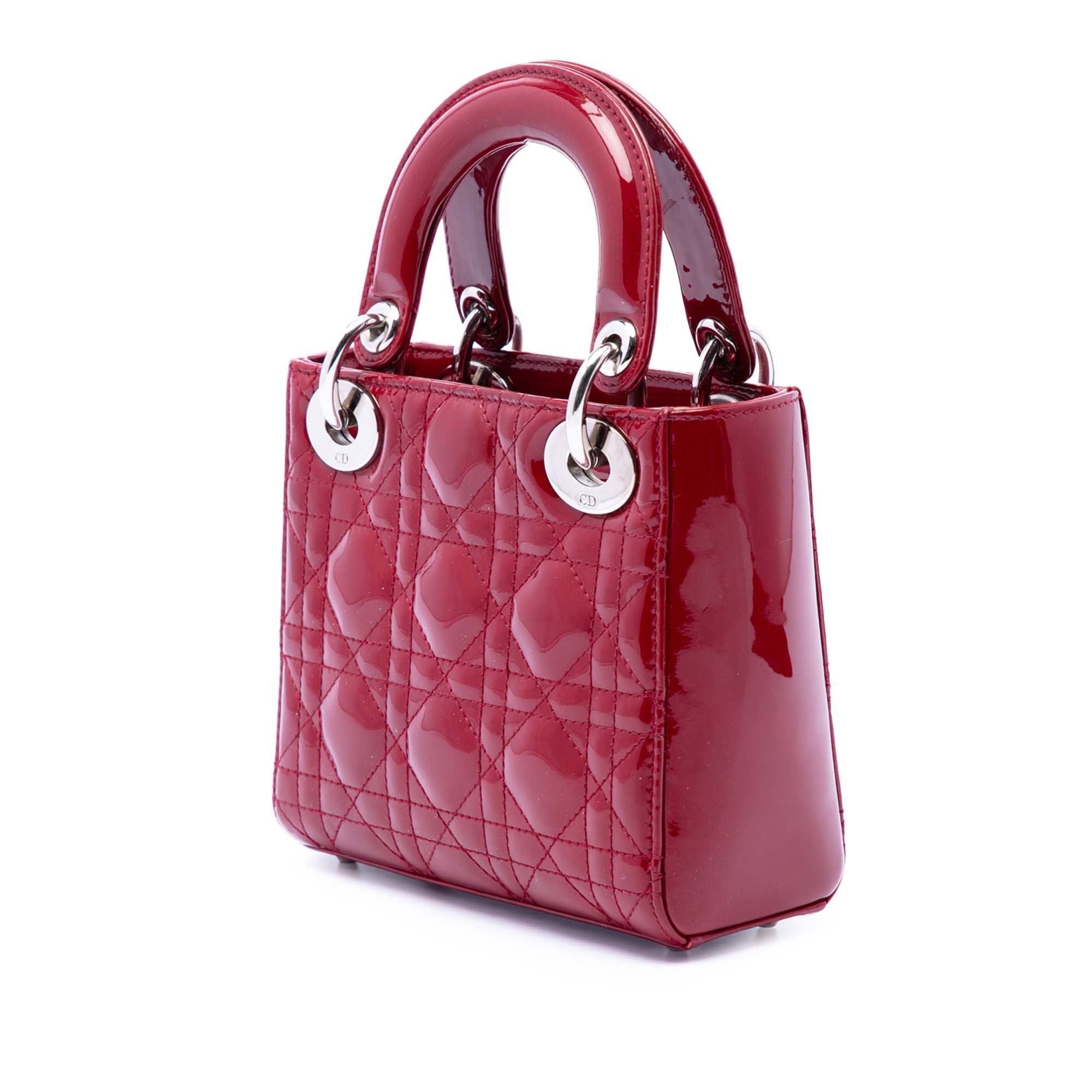 Dior Mini Patent Cannage Lady Dior Size ONE SIZE - 2 Thumbnail