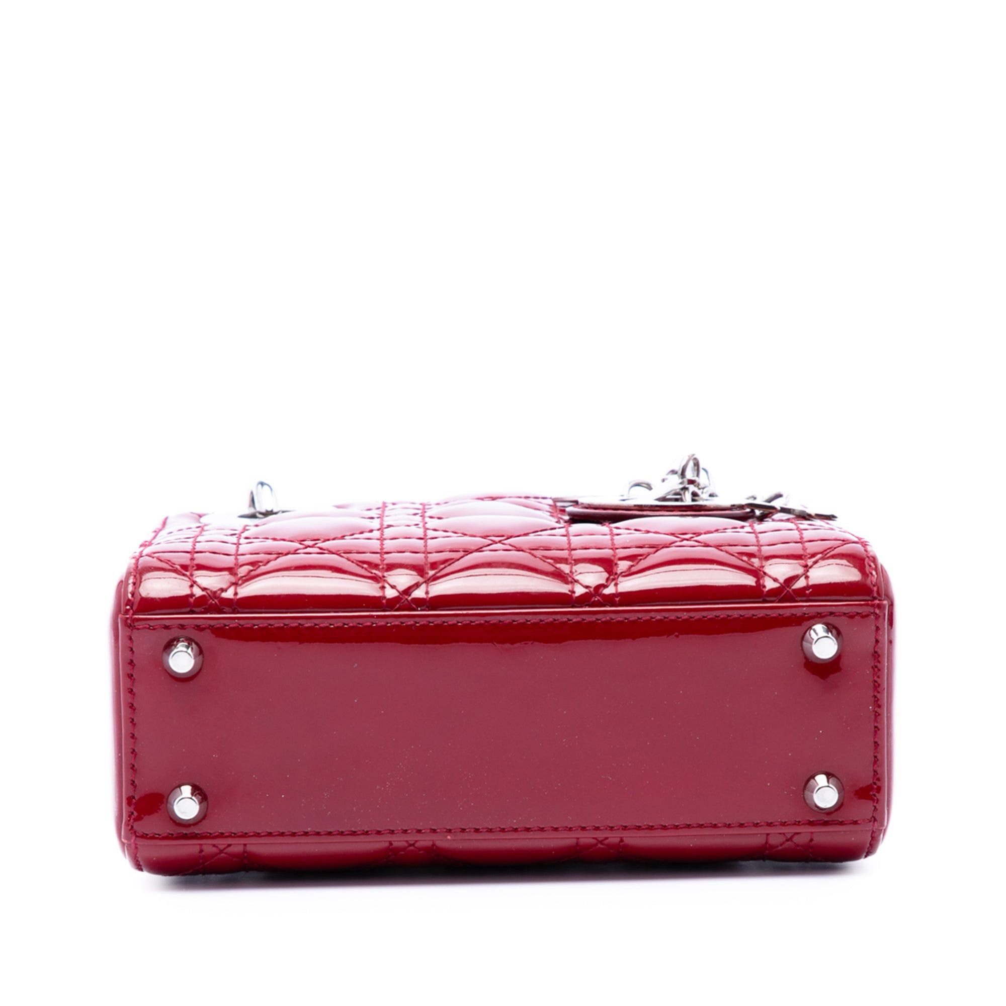 Dior Mini Patent Cannage Lady Dior Size ONE SIZE - 3 Thumbnail