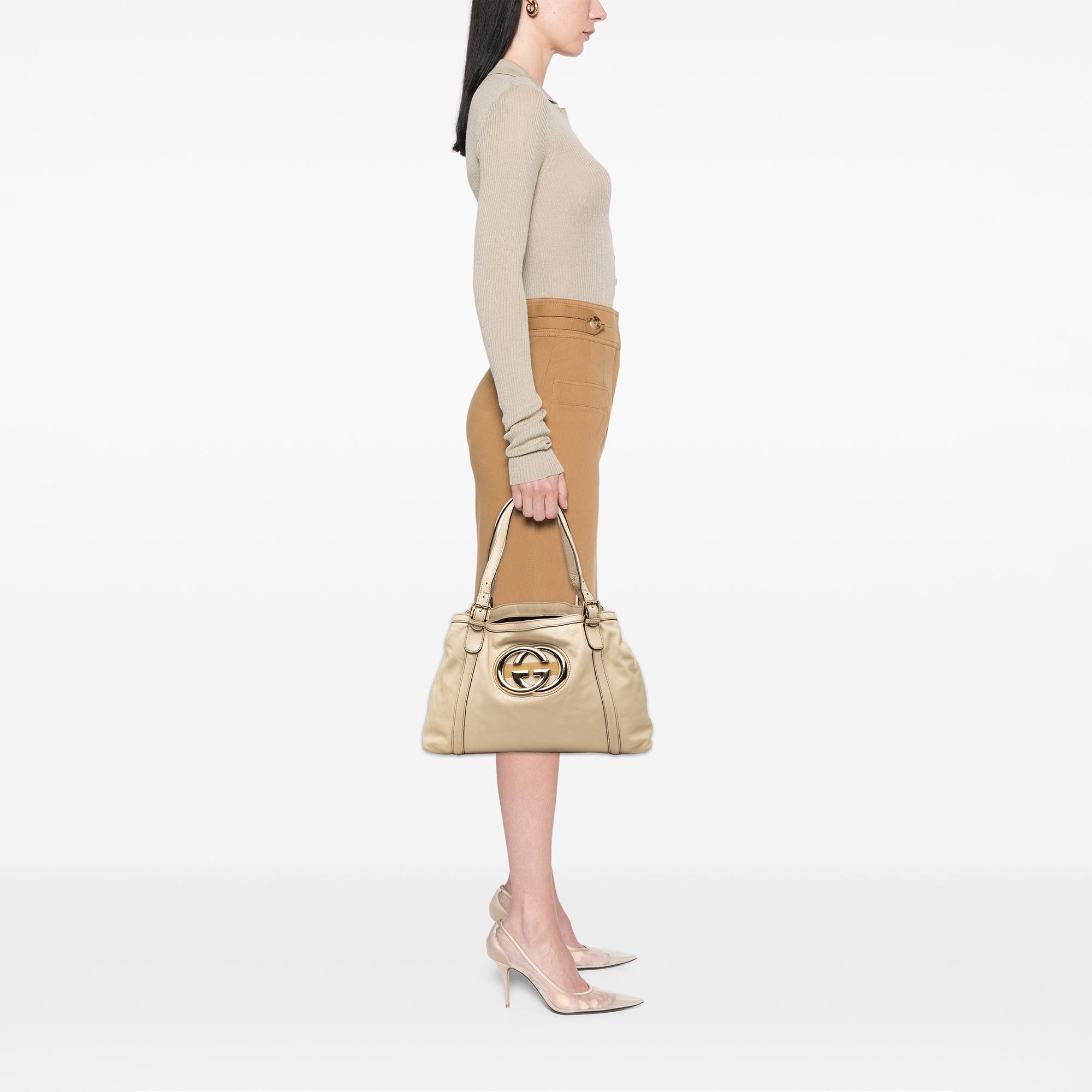 Gucci Calfskin Dialux Britt Tote Size ONE SIZE - 7 Thumbnail