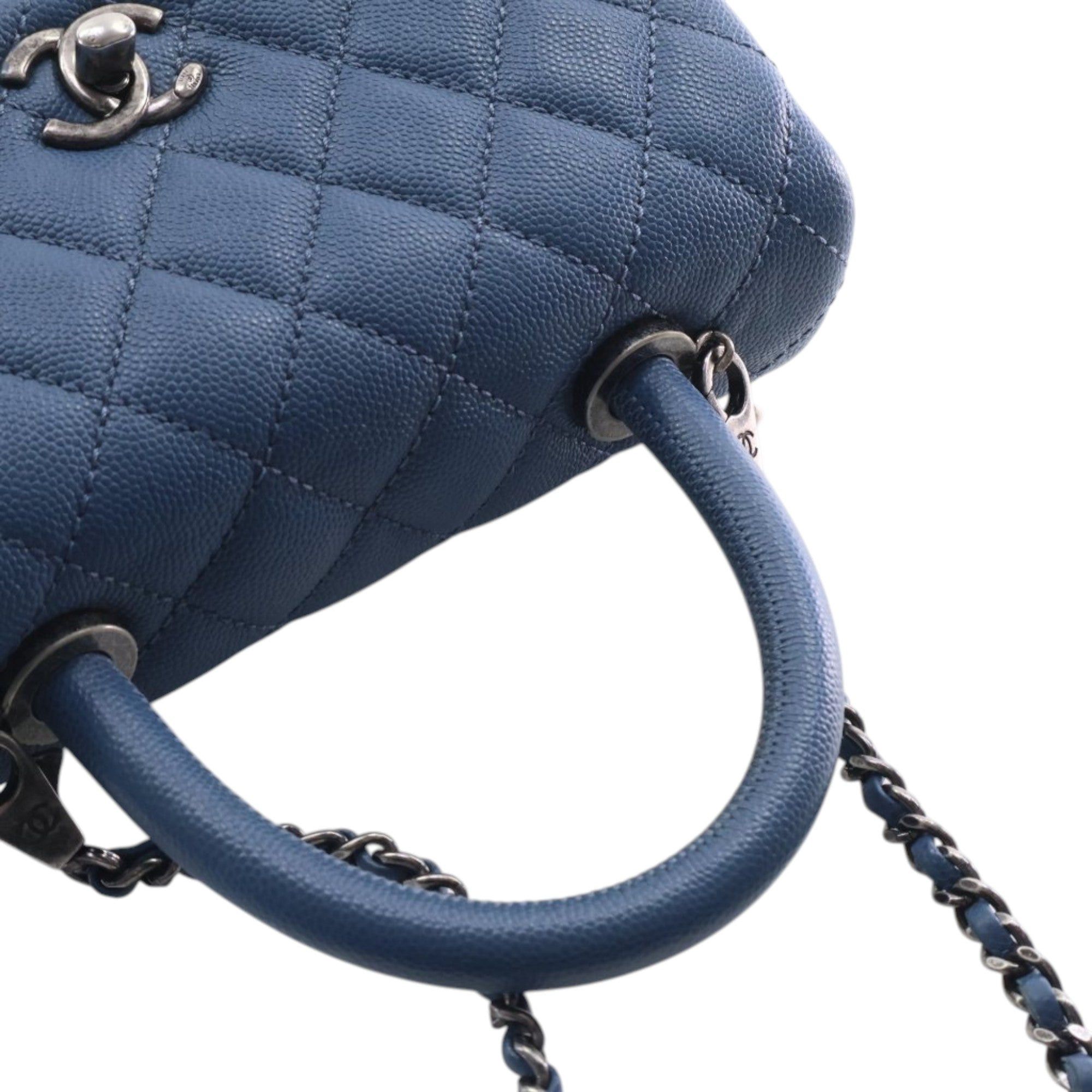 Chanel Mini Quilted Caviar Coco Top Handle Bag Size ONE SIZE - 13 Thumbnail