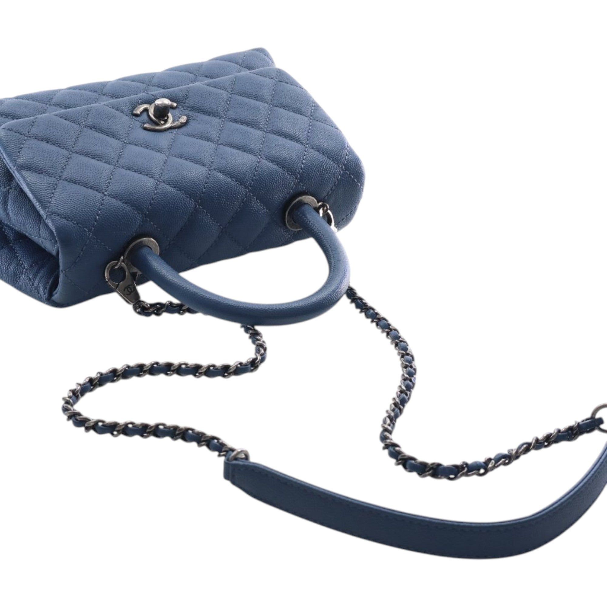 Chanel Mini Quilted Caviar Coco Top Handle Bag Size ONE SIZE - 14 Thumbnail