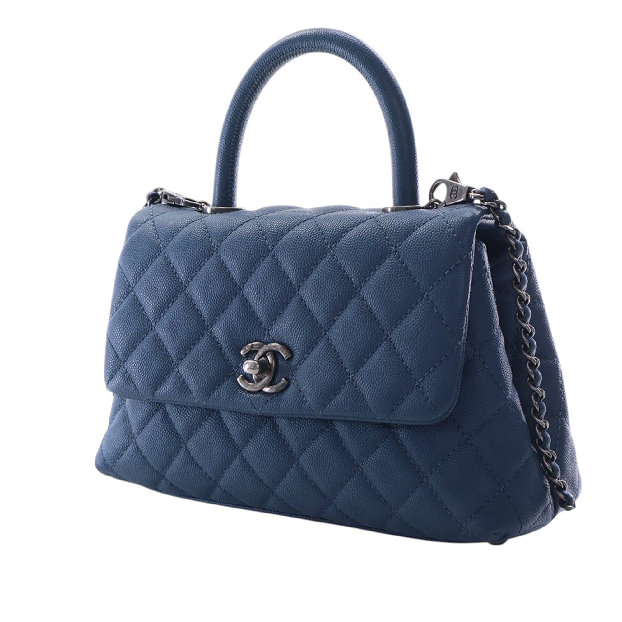 Chanel Mini Quilted Caviar Coco Top Handle Bag Size ONE SIZE - 3 Thumbnail
