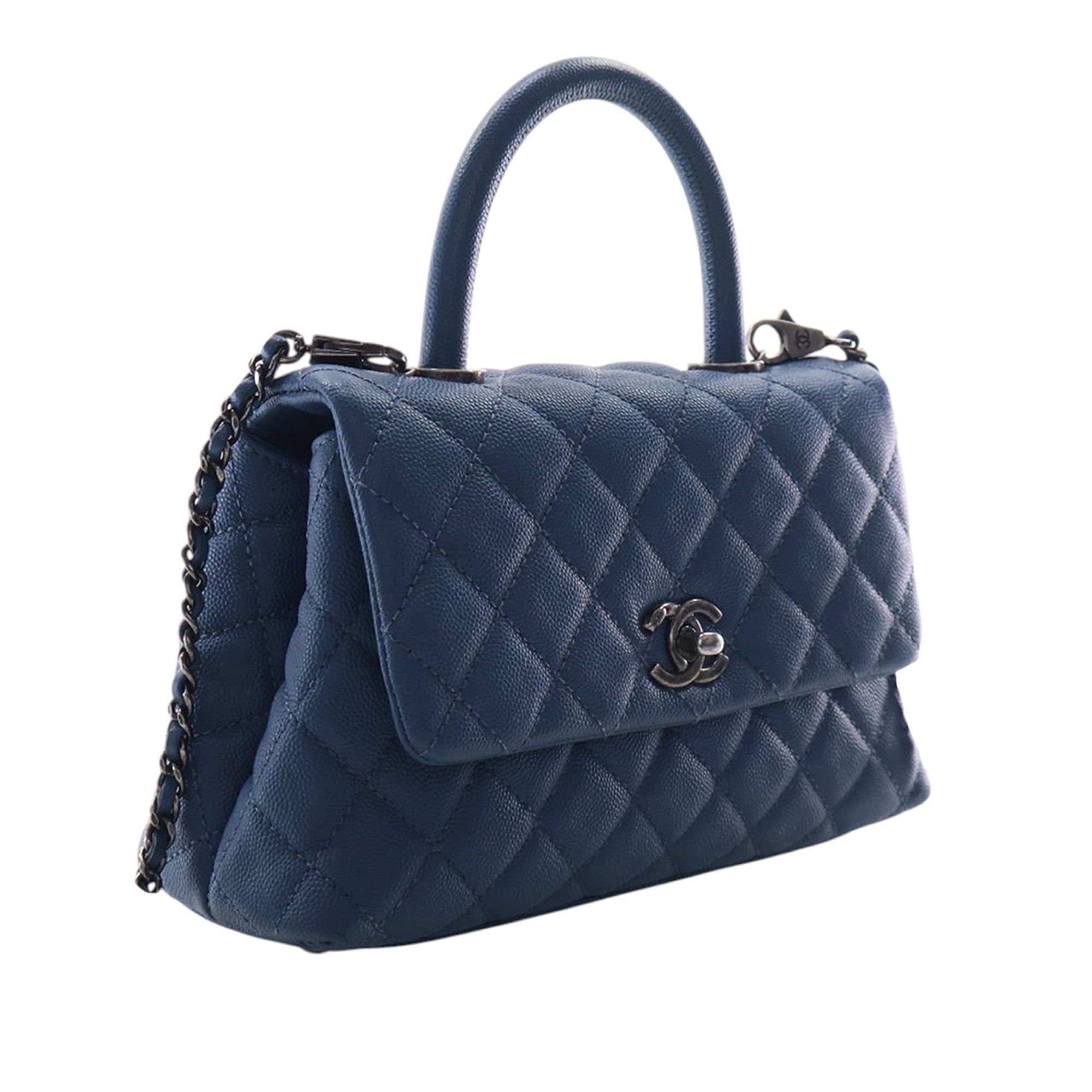 Chanel Mini Quilted Caviar Coco Top Handle Bag Size ONE SIZE - 2 Thumbnail