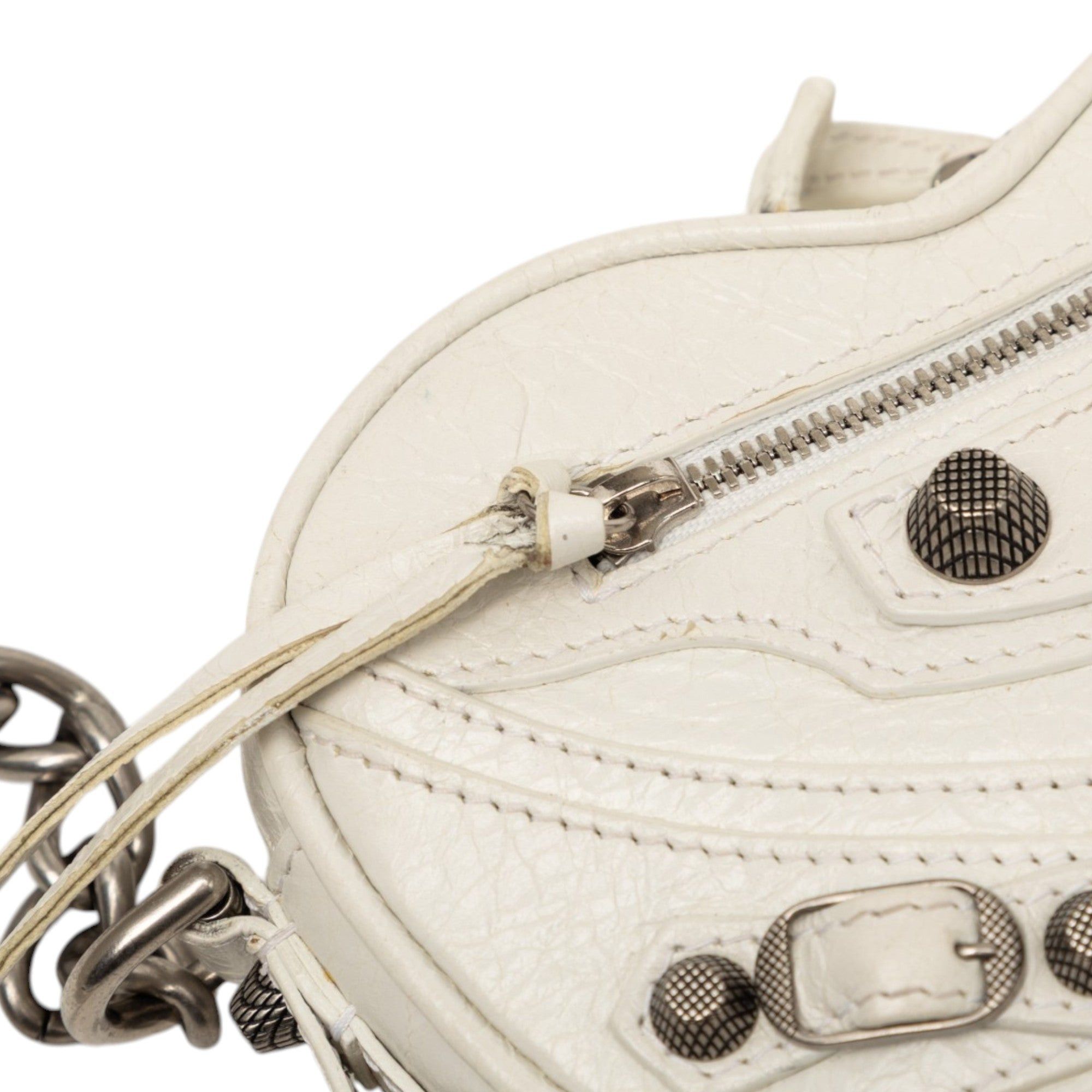 Balenciaga Mini Lambskin Motocross Le Cagole Heart Chain Bag Size ONE SIZE - 7 Thumbnail